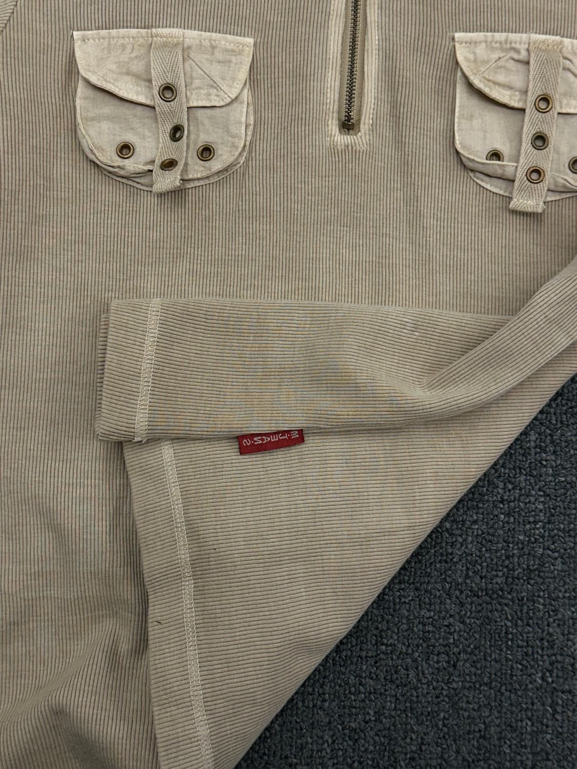 M)MICHIKO LONDON 빈티지 하프집업 코듀로이 롱슬리브 상품이미지4