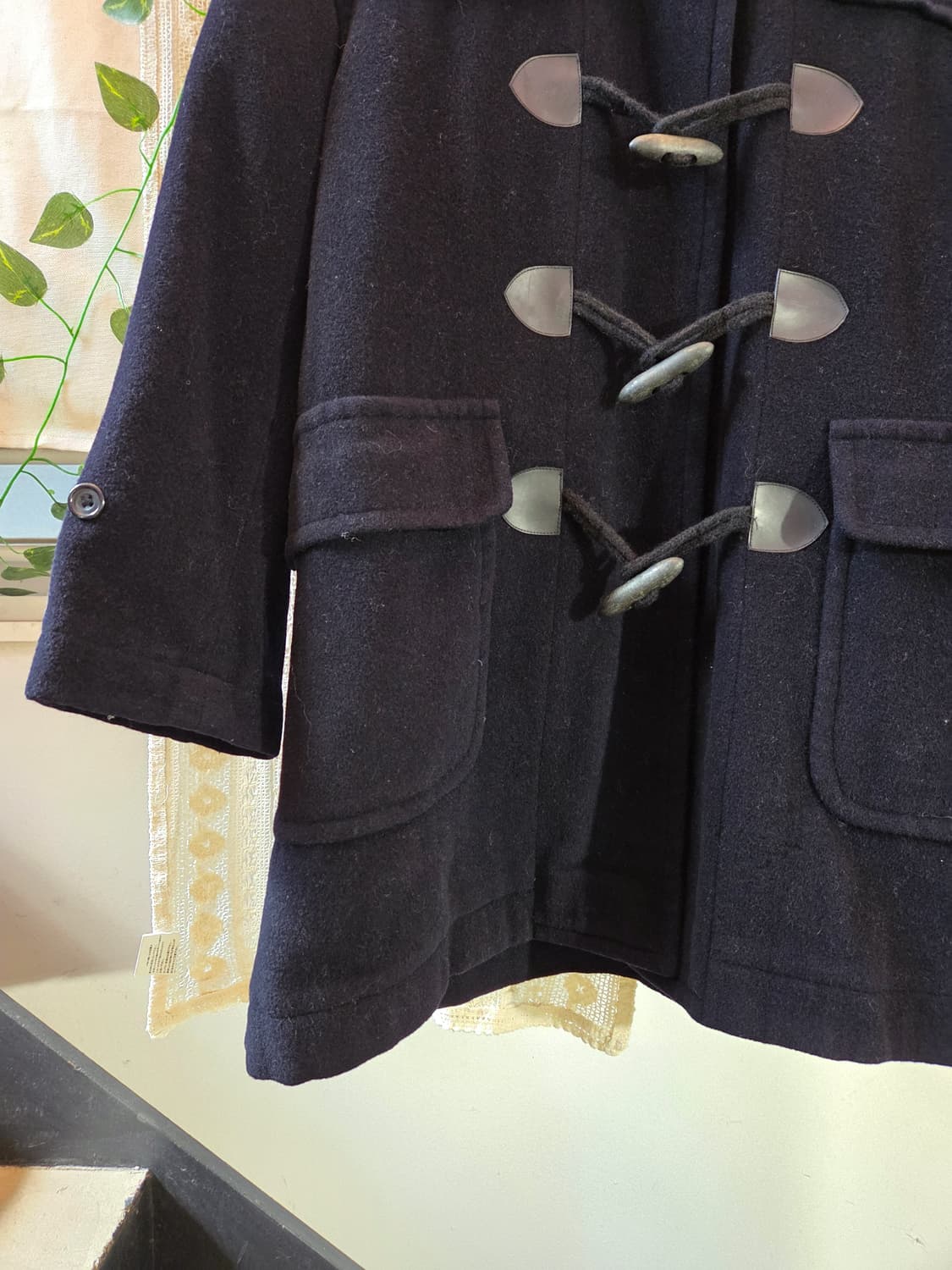 딥네이비 더플 울 코트 상품이미지3