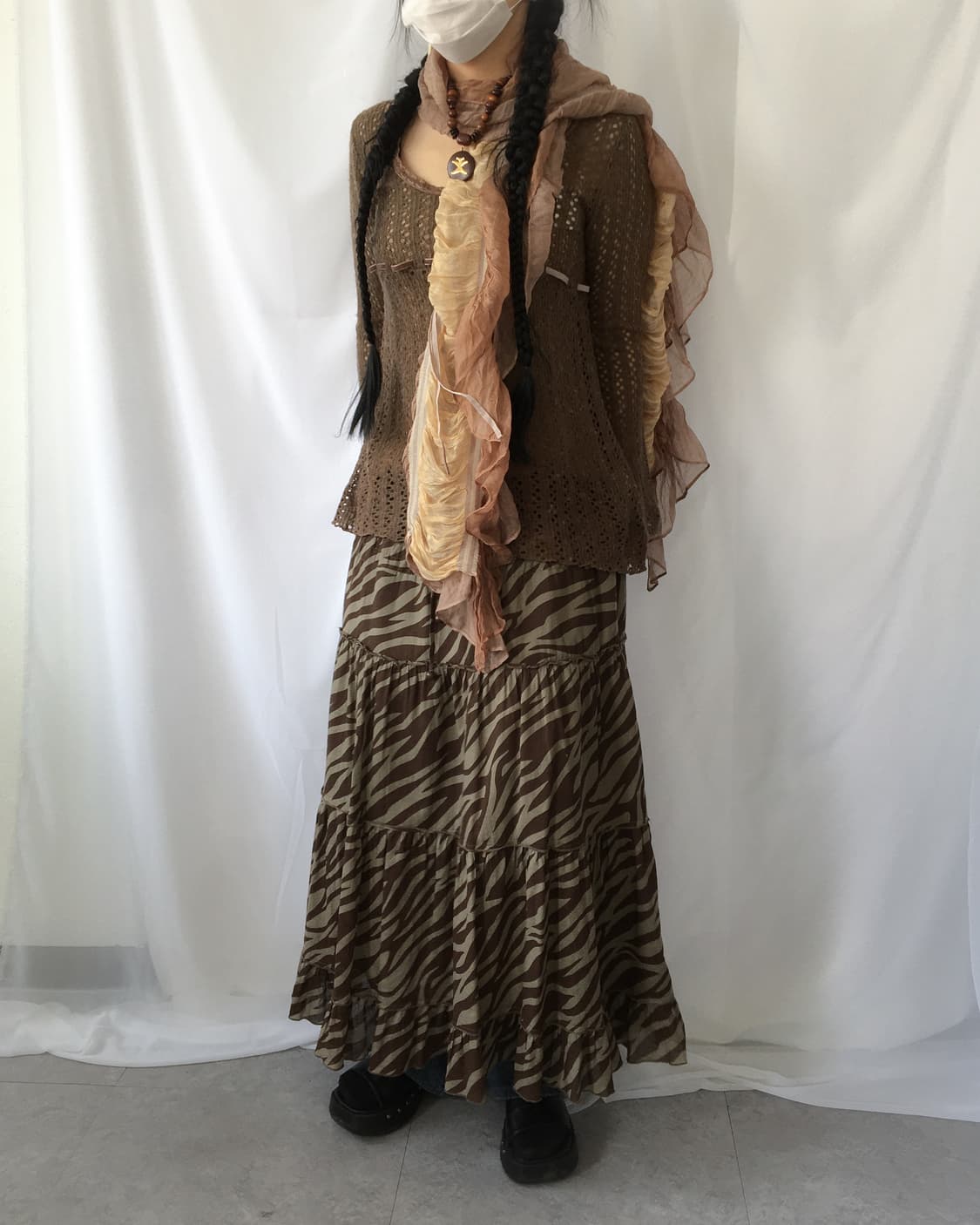 Woolen crochet knit 상품이미지5