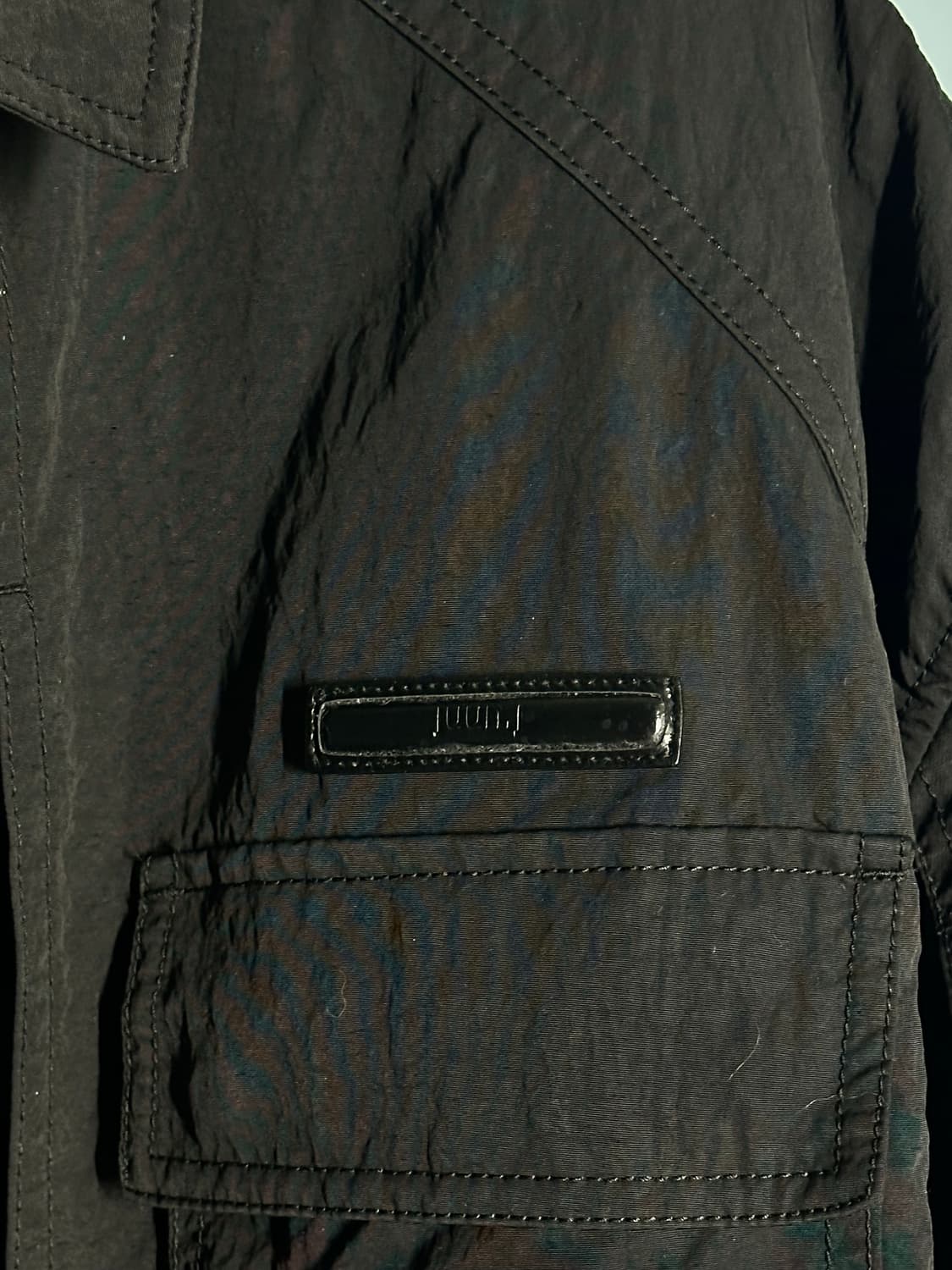 준지 (Juun.J)가죽 와펜 나일론 집업 셔츠자켓 상품이미지2