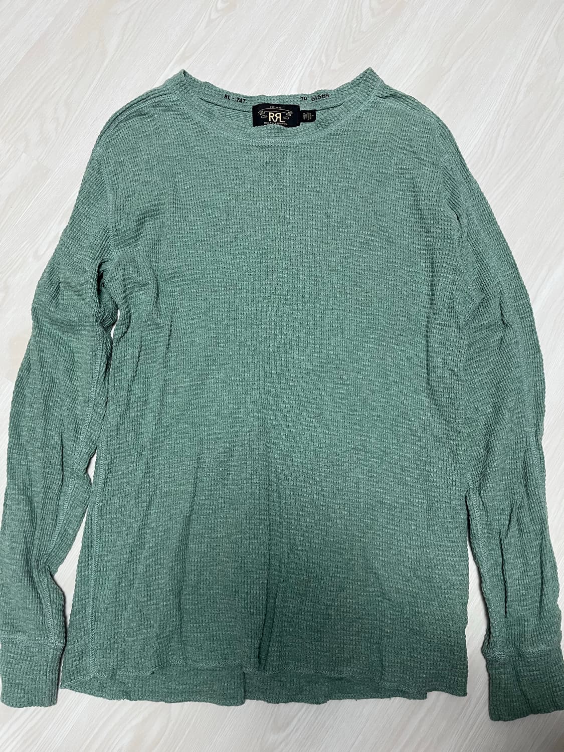 rrl 더블알엘 와플 쭉티 긴팔 롱슬리브 셔츠 상품이미지1