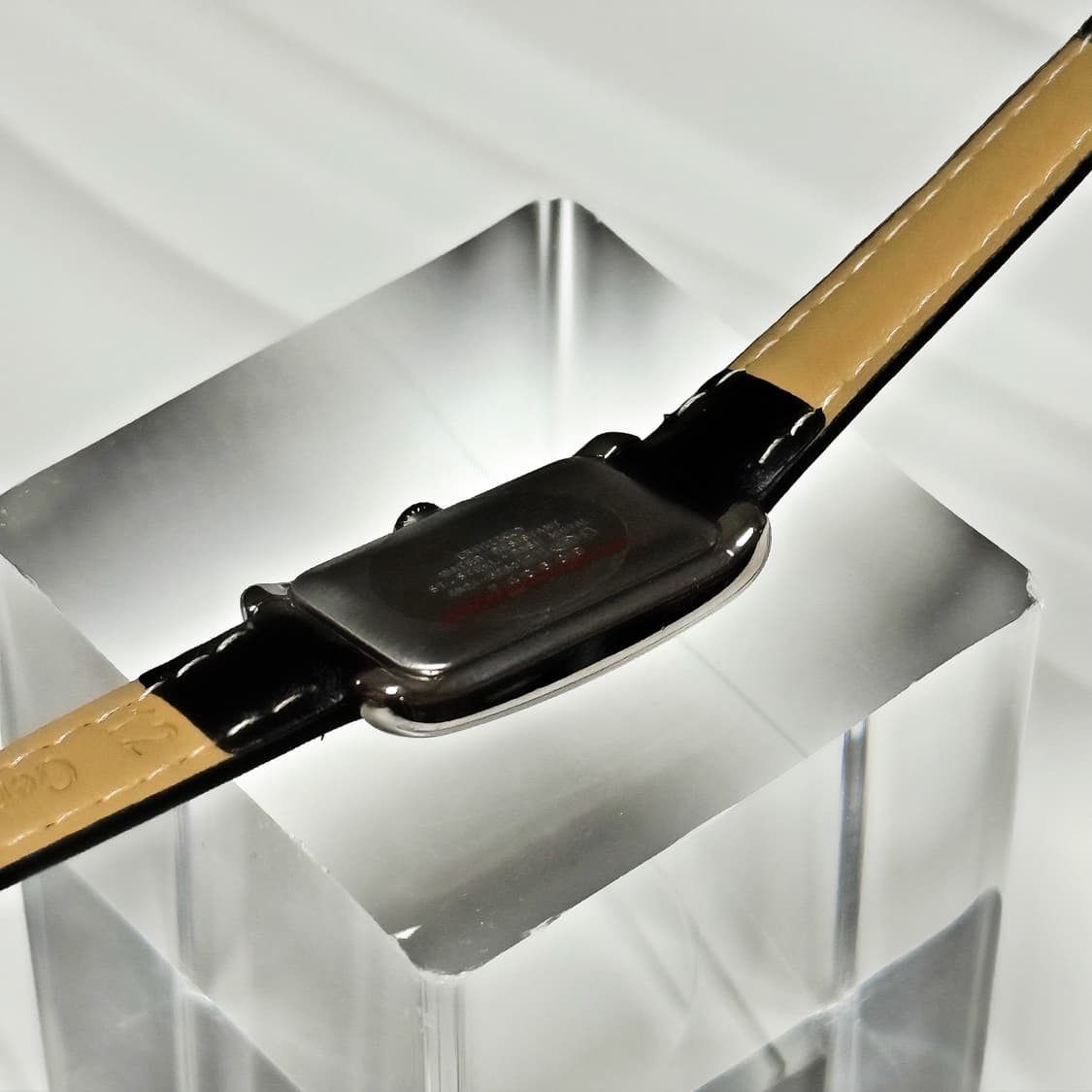 90s 빈티지 세이코 루키아 네이비 청판 렉탱글 스퀘어 워치 상품이미지8