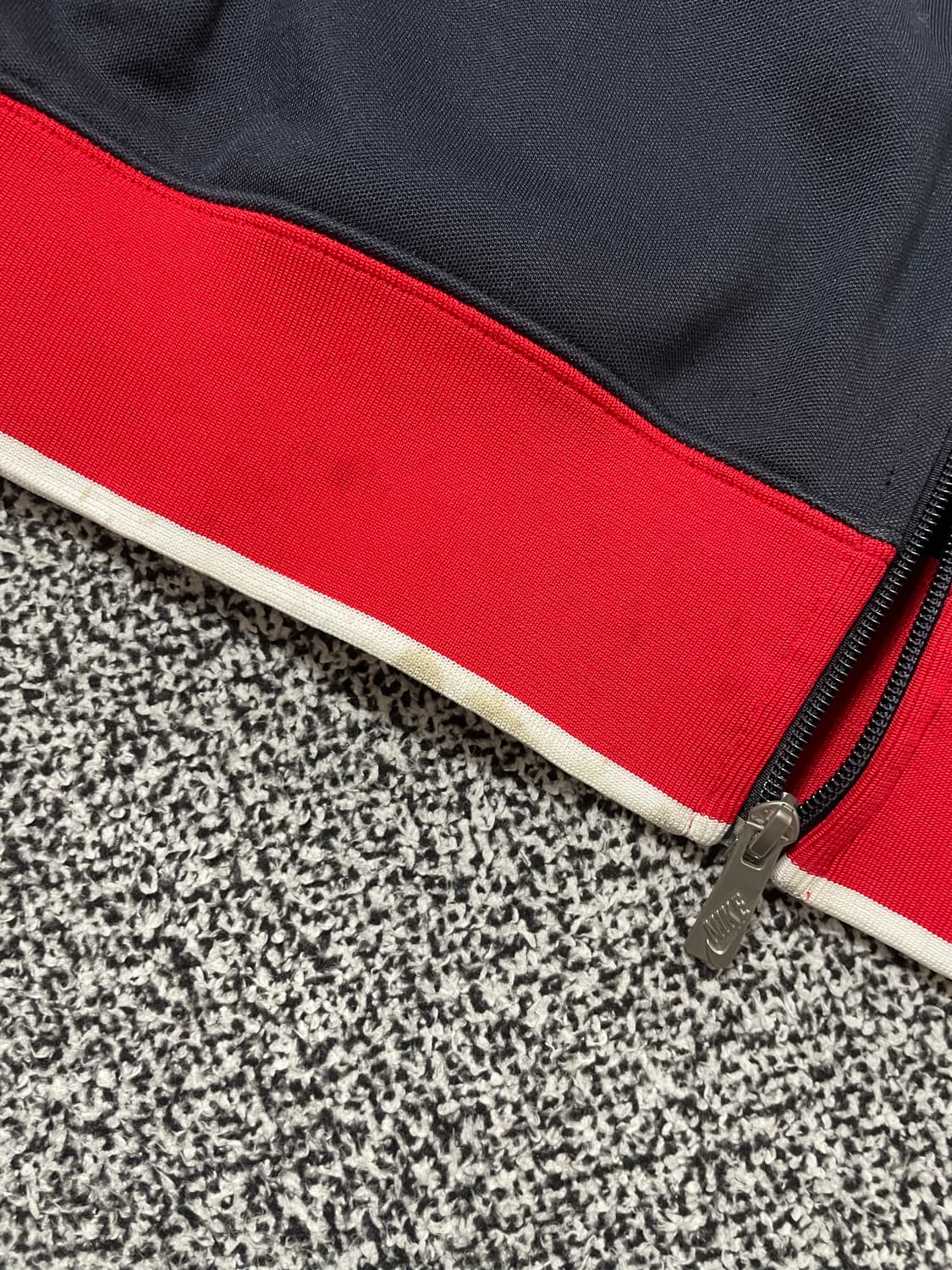 빈티지9. 나이키 올드스쿨 레드네이비 배색 트랙탑 져지 희귀사이즈 상품이미지7