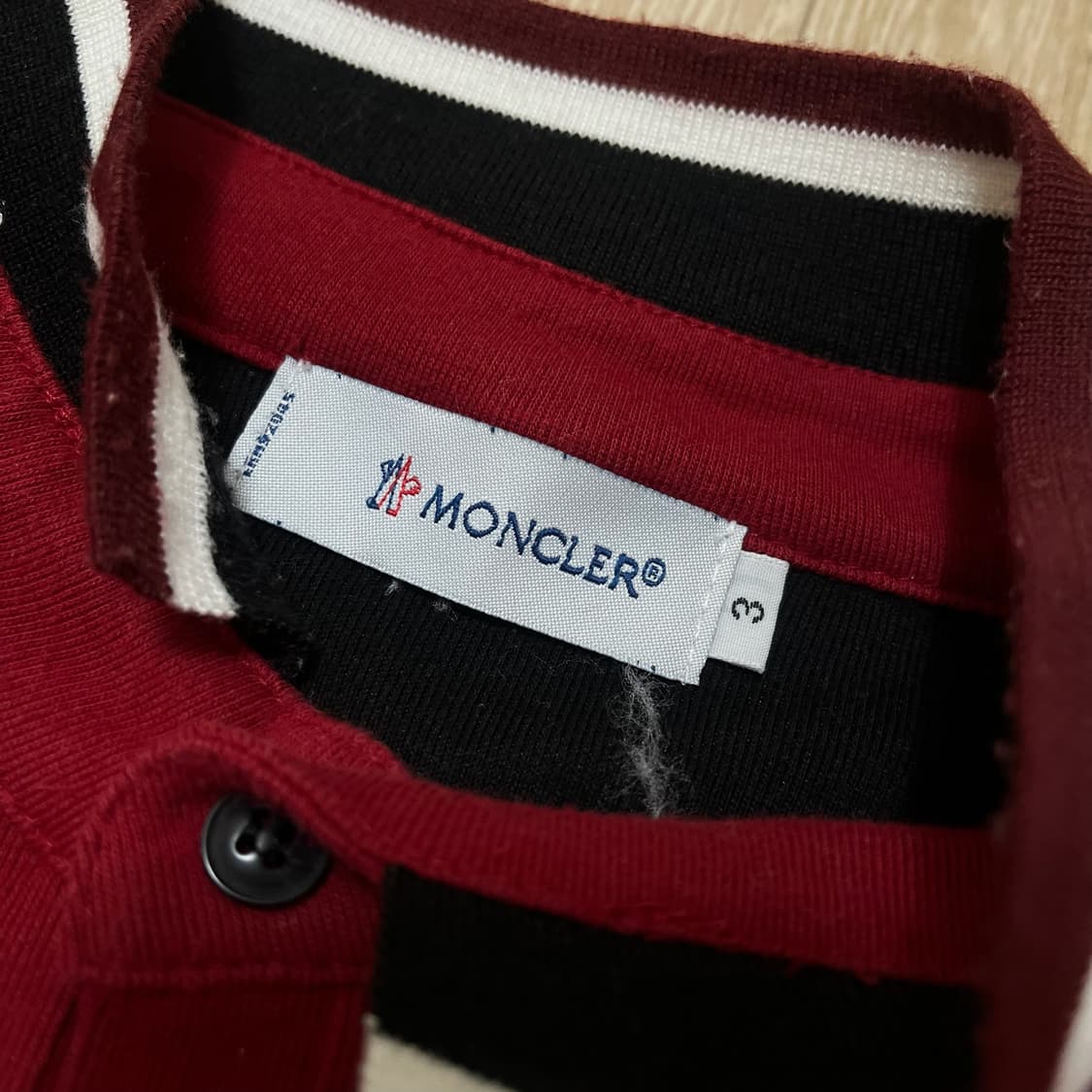 몽클레어 배색 헨리넥 긴팔 티셔츠 [멀티 컬러] 3사이즈 상품이미지6