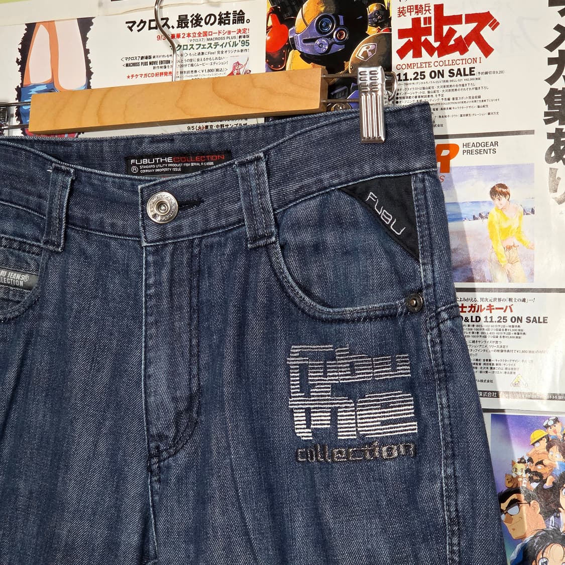 후부 뒷밴드 디테일 올드스쿨 데님 팬츠 상품이미지5