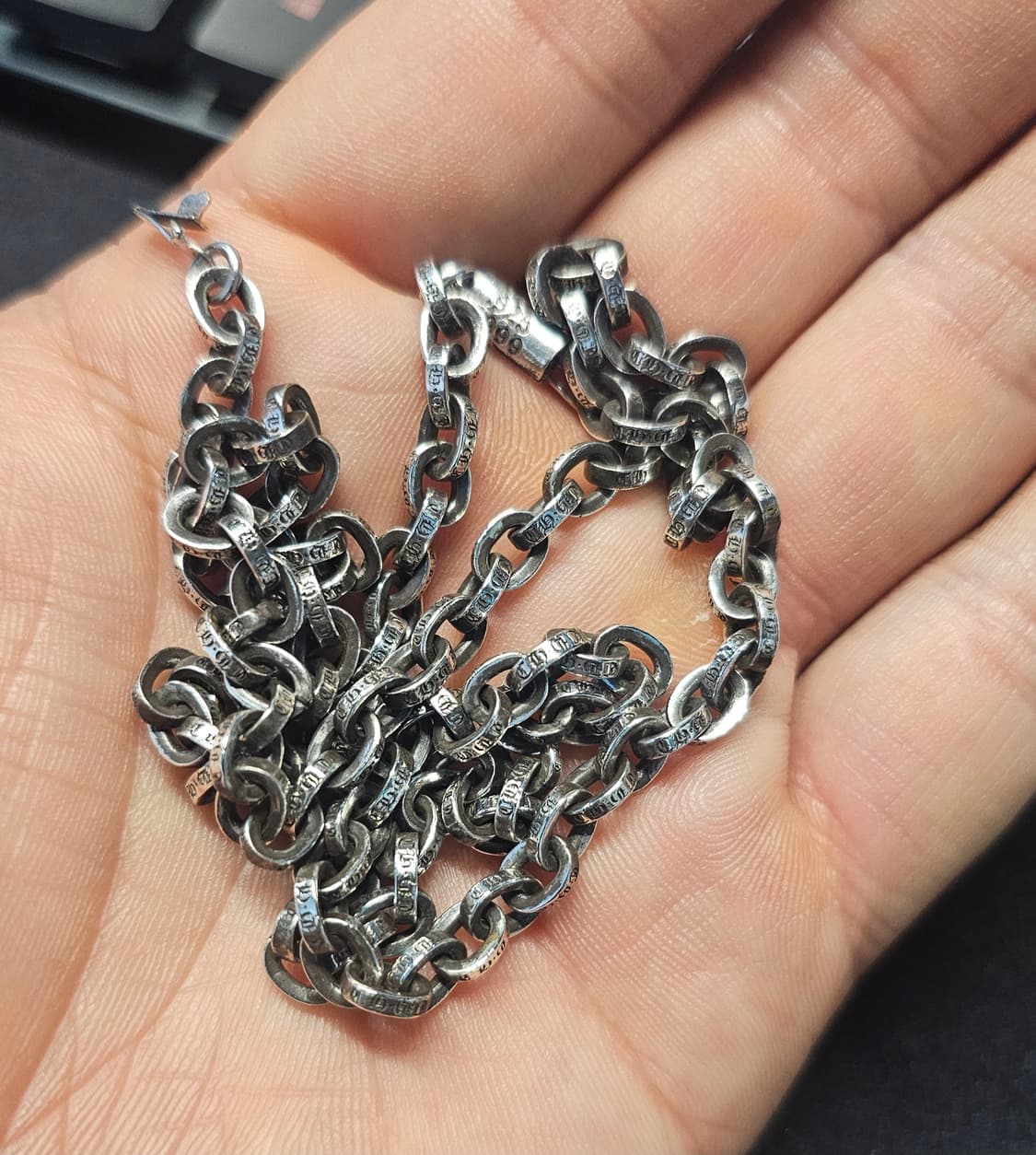 크롬하츠페이퍼체인20인치판매합니다 상품이미지2