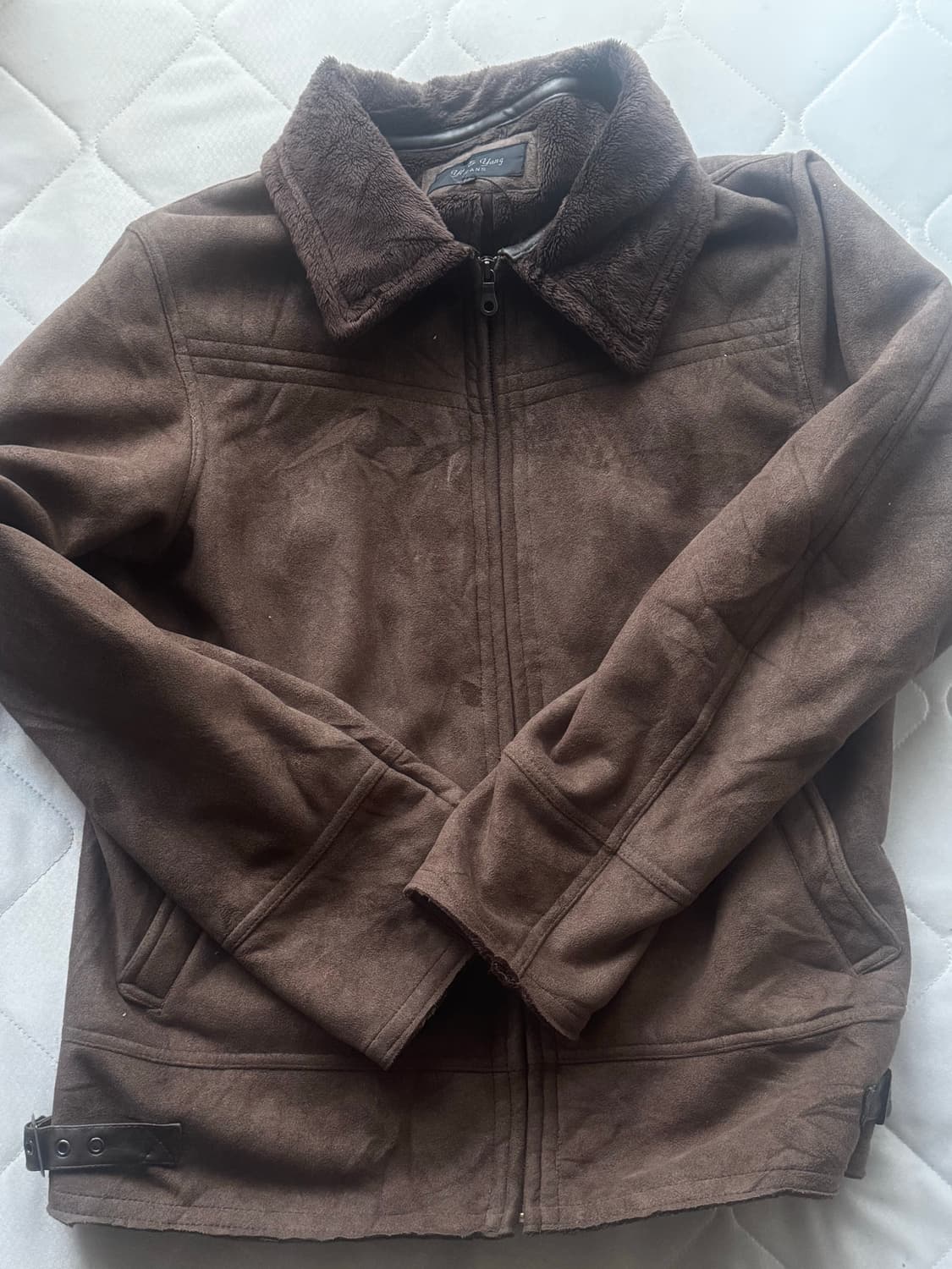 빈티지 브라운 무스탕 자켓 (L) 상품이미지1