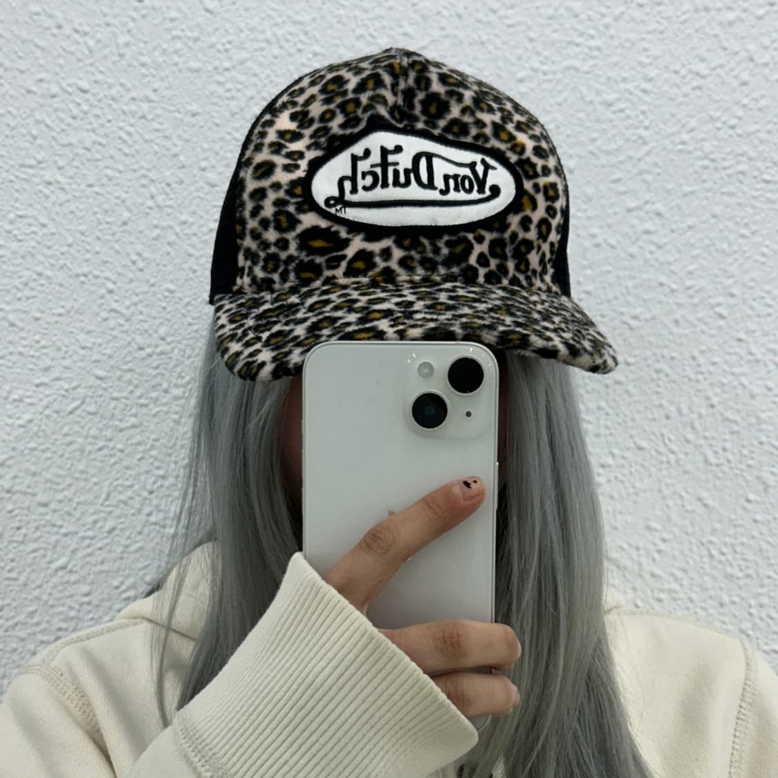 본더치 y2k 갸루 레오파드 메쉬캡 상품이미지1