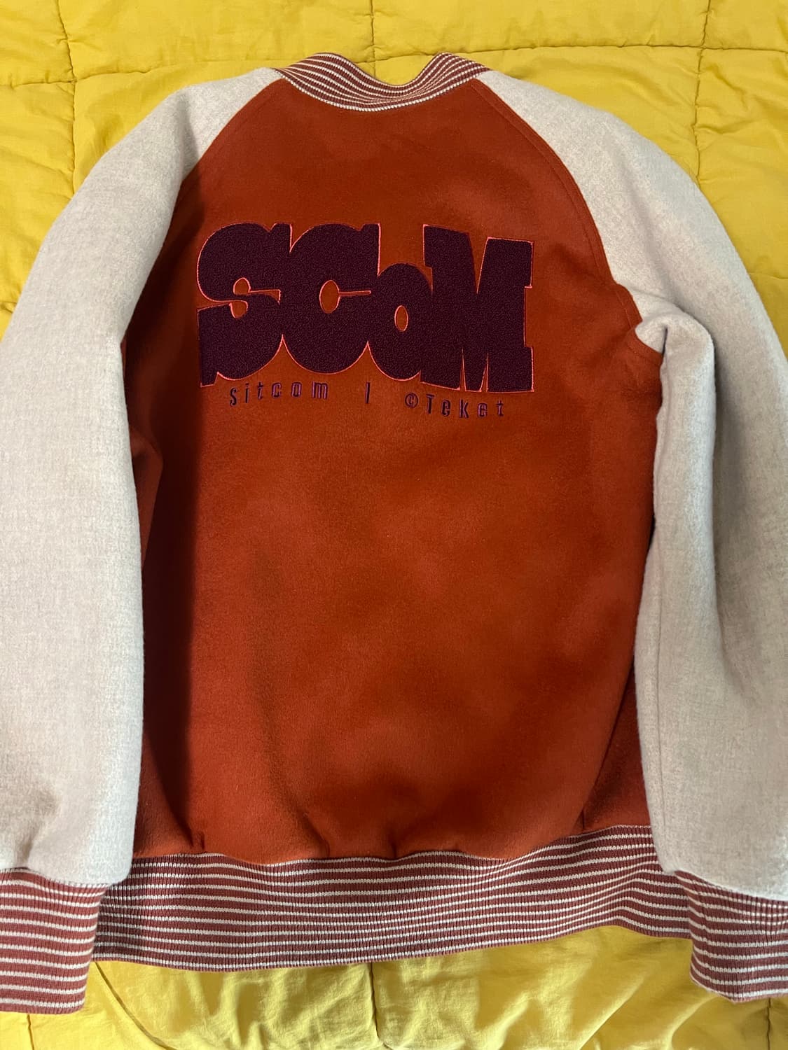 테켓 바시티 자켓 오렌지 상품이미지2