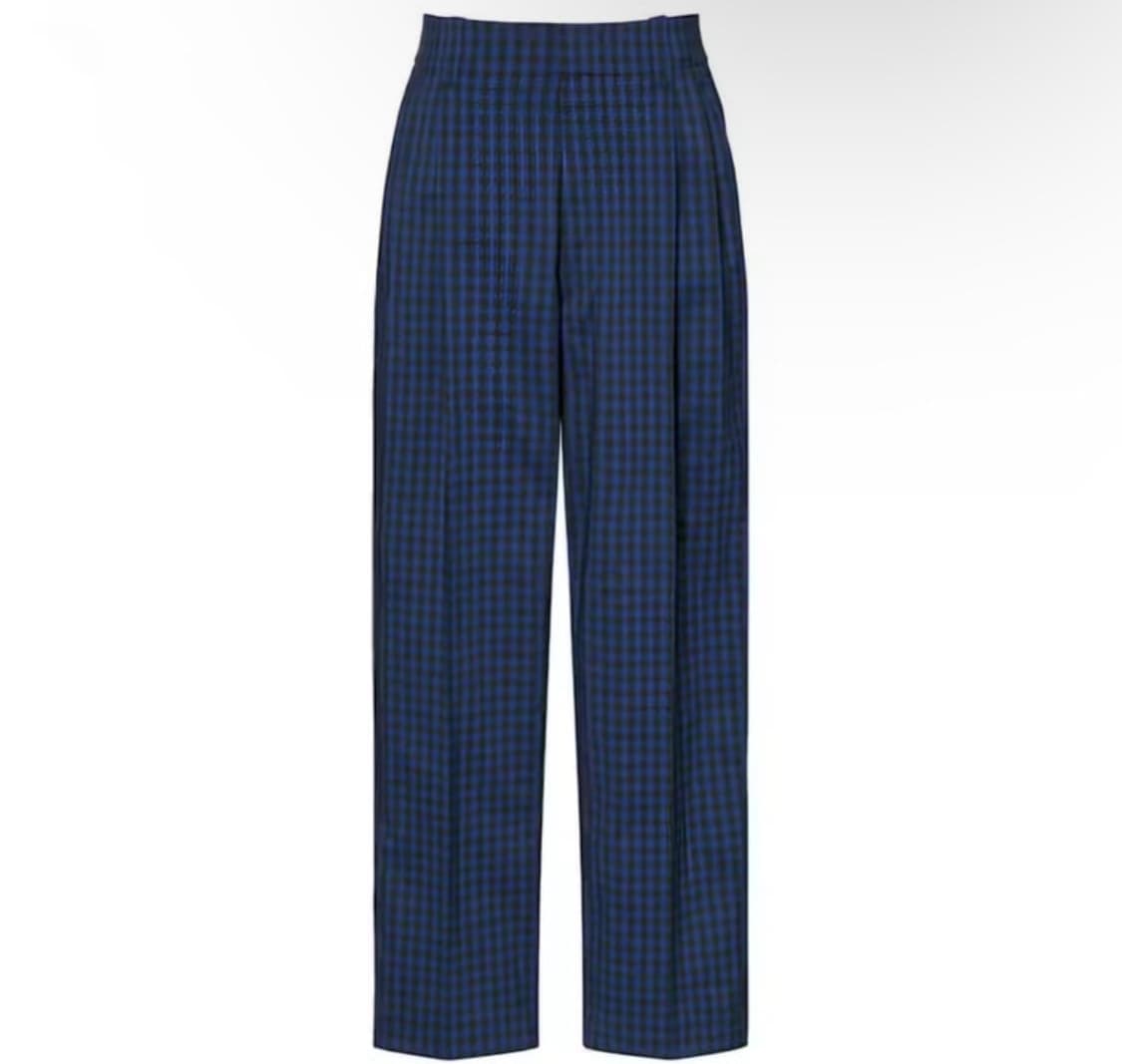 (L) 유니클로 마르니 와이드 핏 체크팬츠 상품이미지1