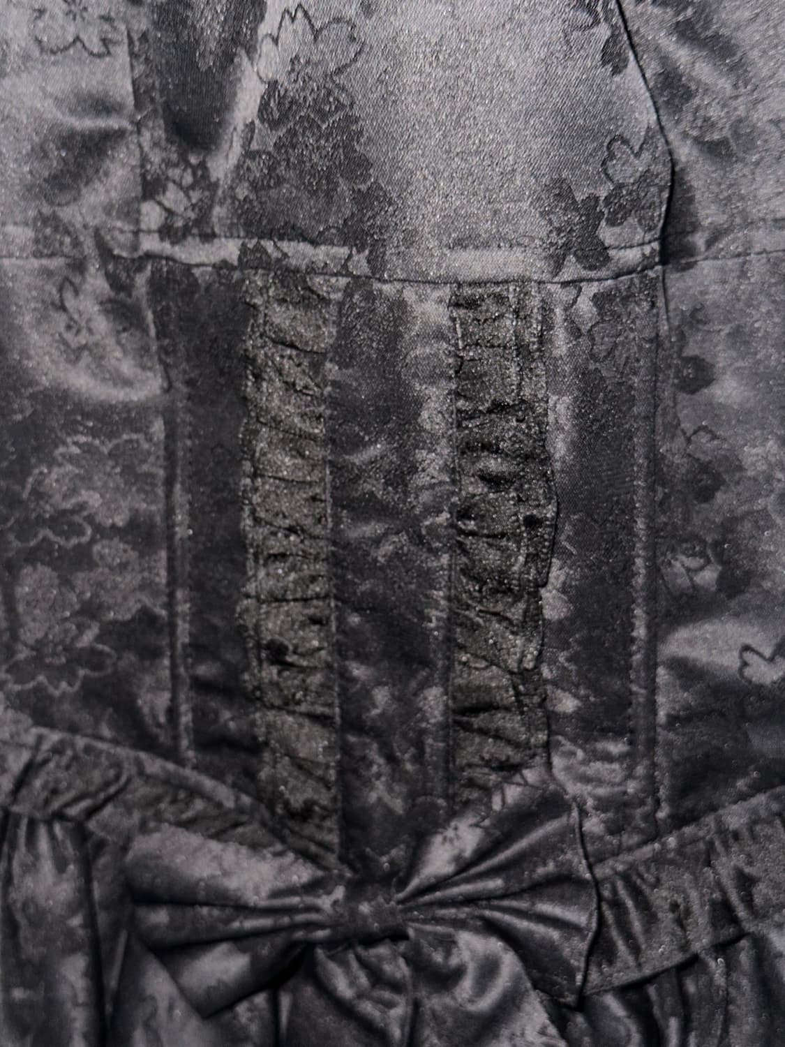 고스로리 벚꽃 프린팅 하트 프릴 캉캉 원피스 스커트 상품이미지7