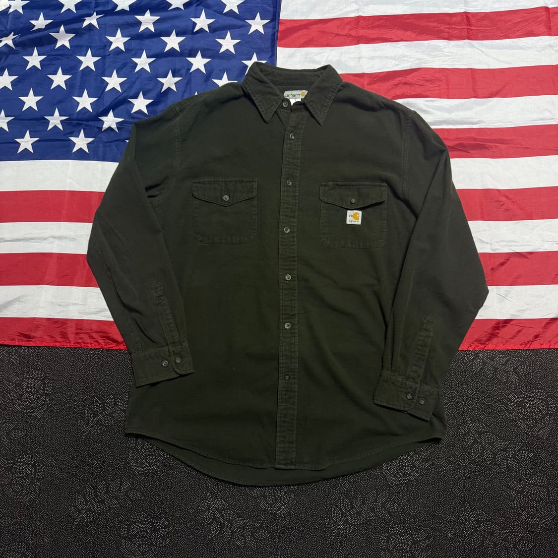 Carhartt 칼하트 리메이크 워크 울 셔츠 - no,6 상품이미지1