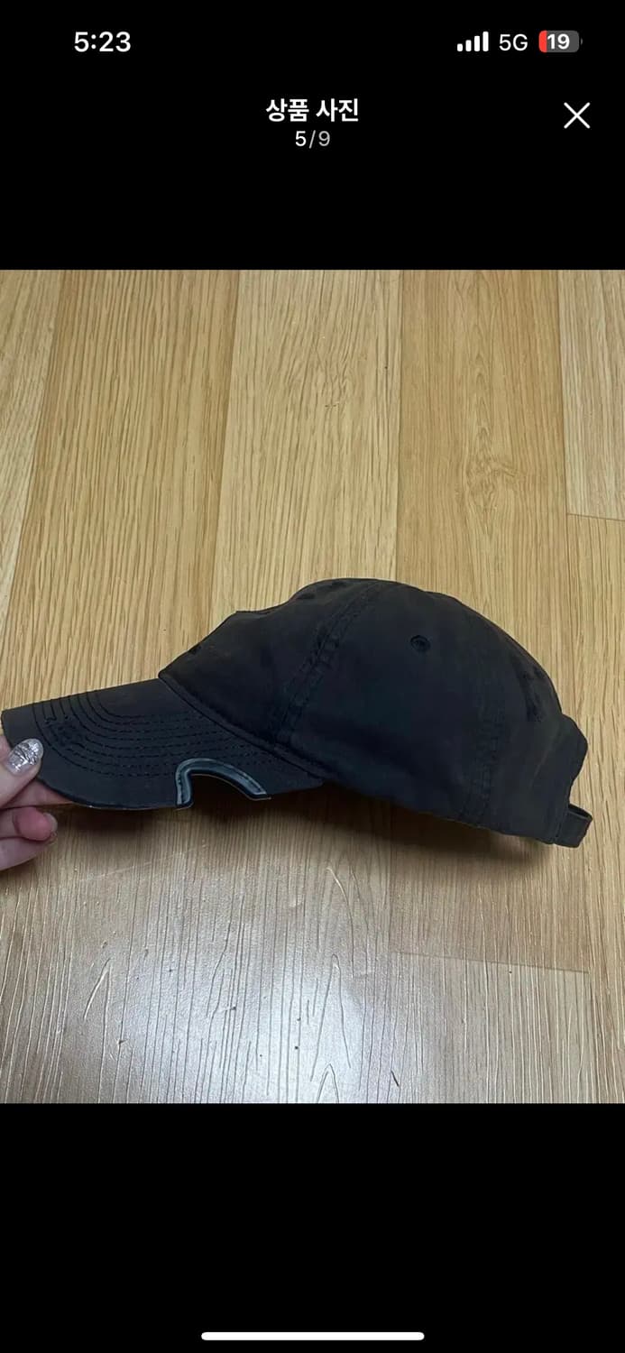 발렌시아가 선페이디드 볼캡 블랙 L 라지 상품이미지4