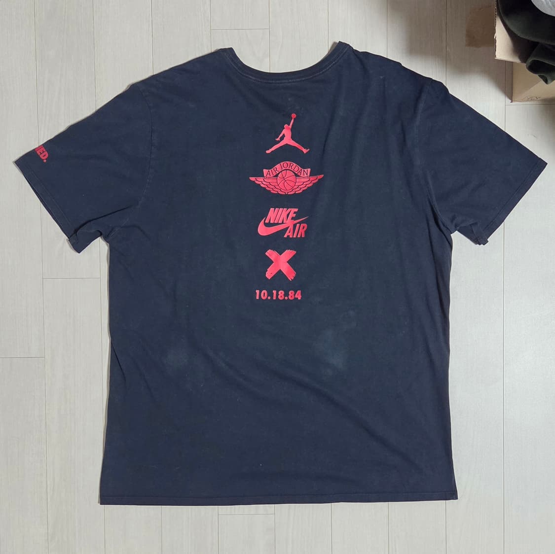 [us XL] 나이키 에어 조던 Banned 반팔 티셔츠 상품이미지2