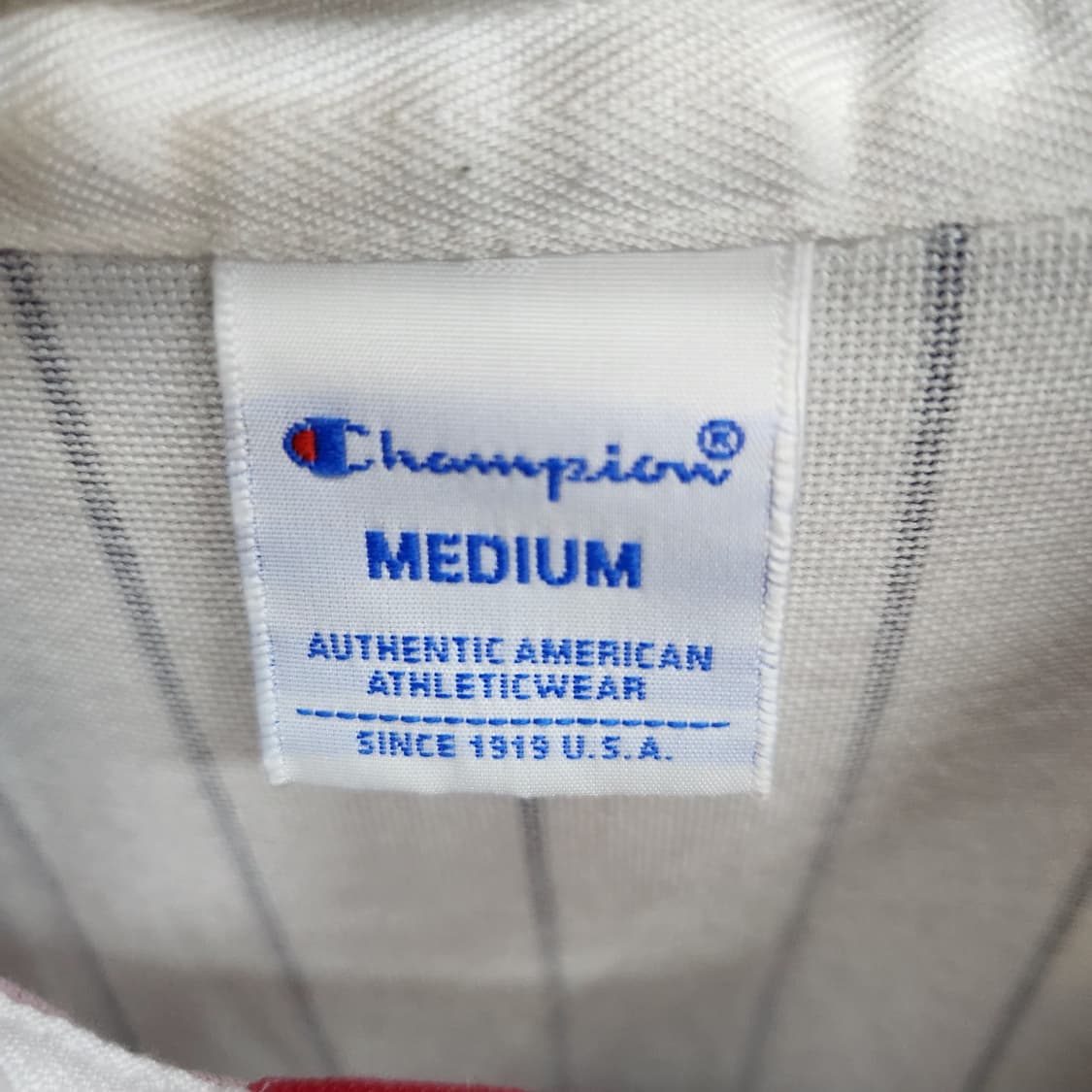 올드스쿨 챔피온 스트라이프 럭비티 반팔카라 M(L) 상품이미지5