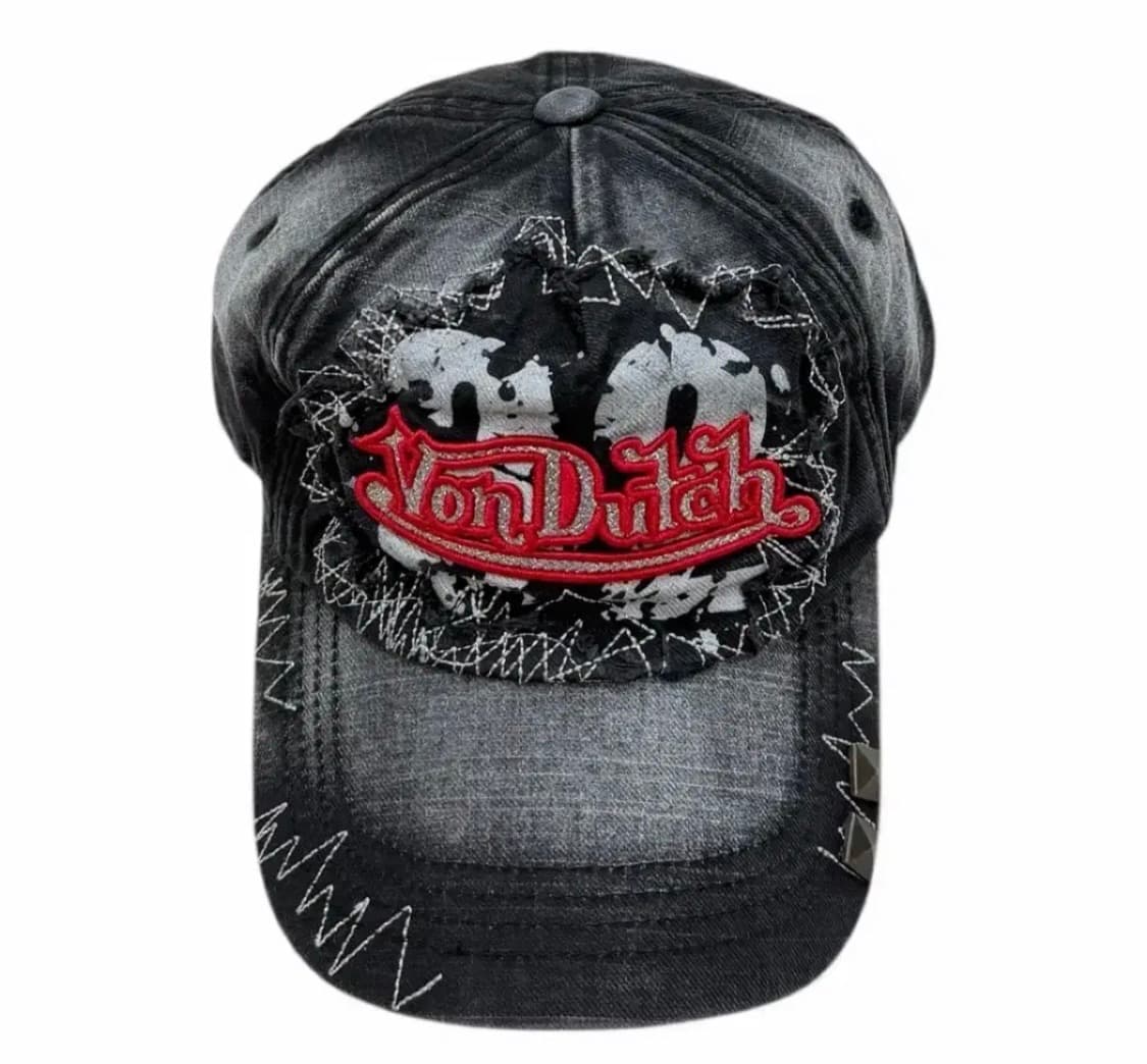본더치 빈티지 그런지 워싱 와투케 펑크 볼캡 모자 상품이미지1