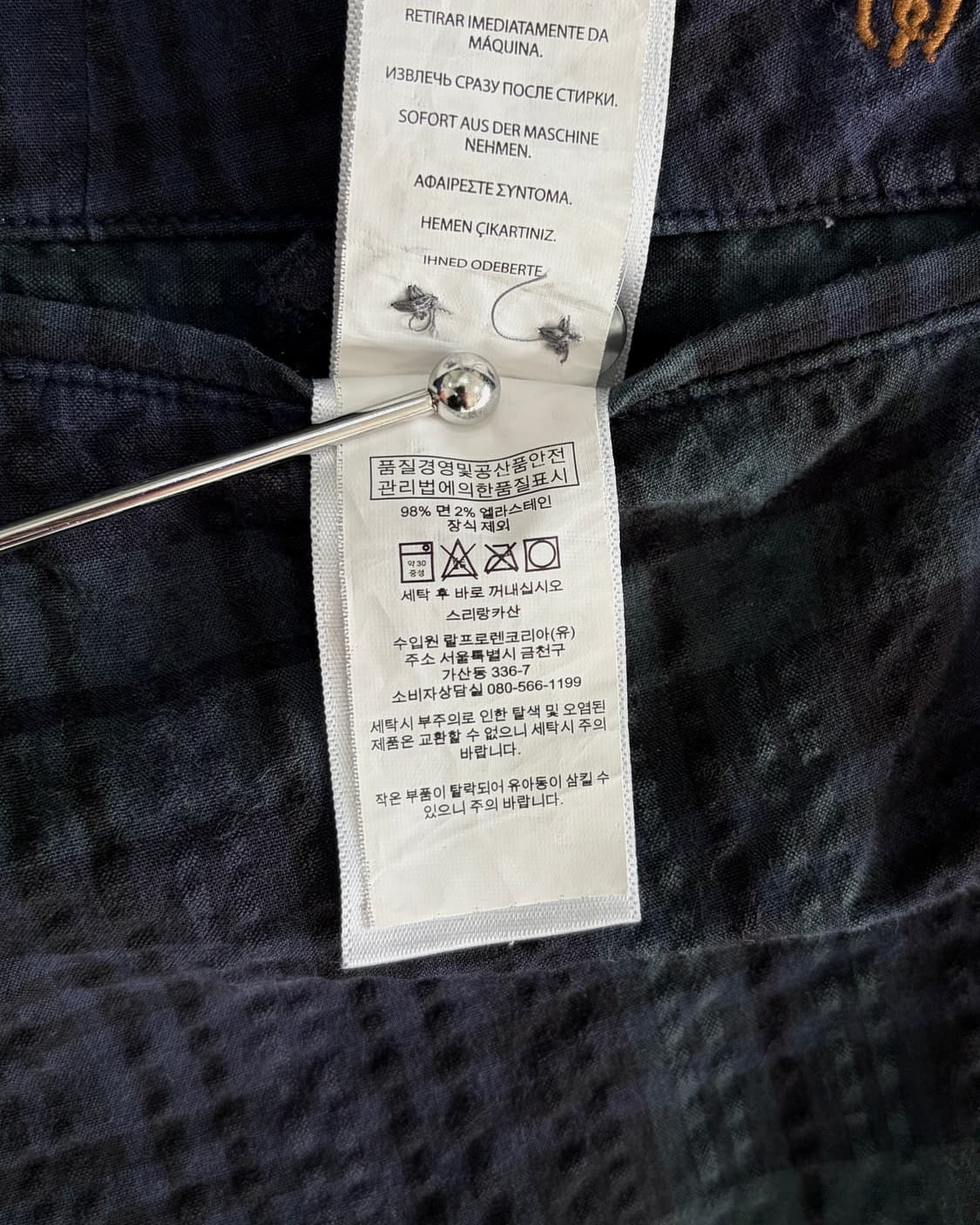 [34인치]폴로 랄프로렌 타탄체크 시어서커 하프 팬츠 상품이미지8