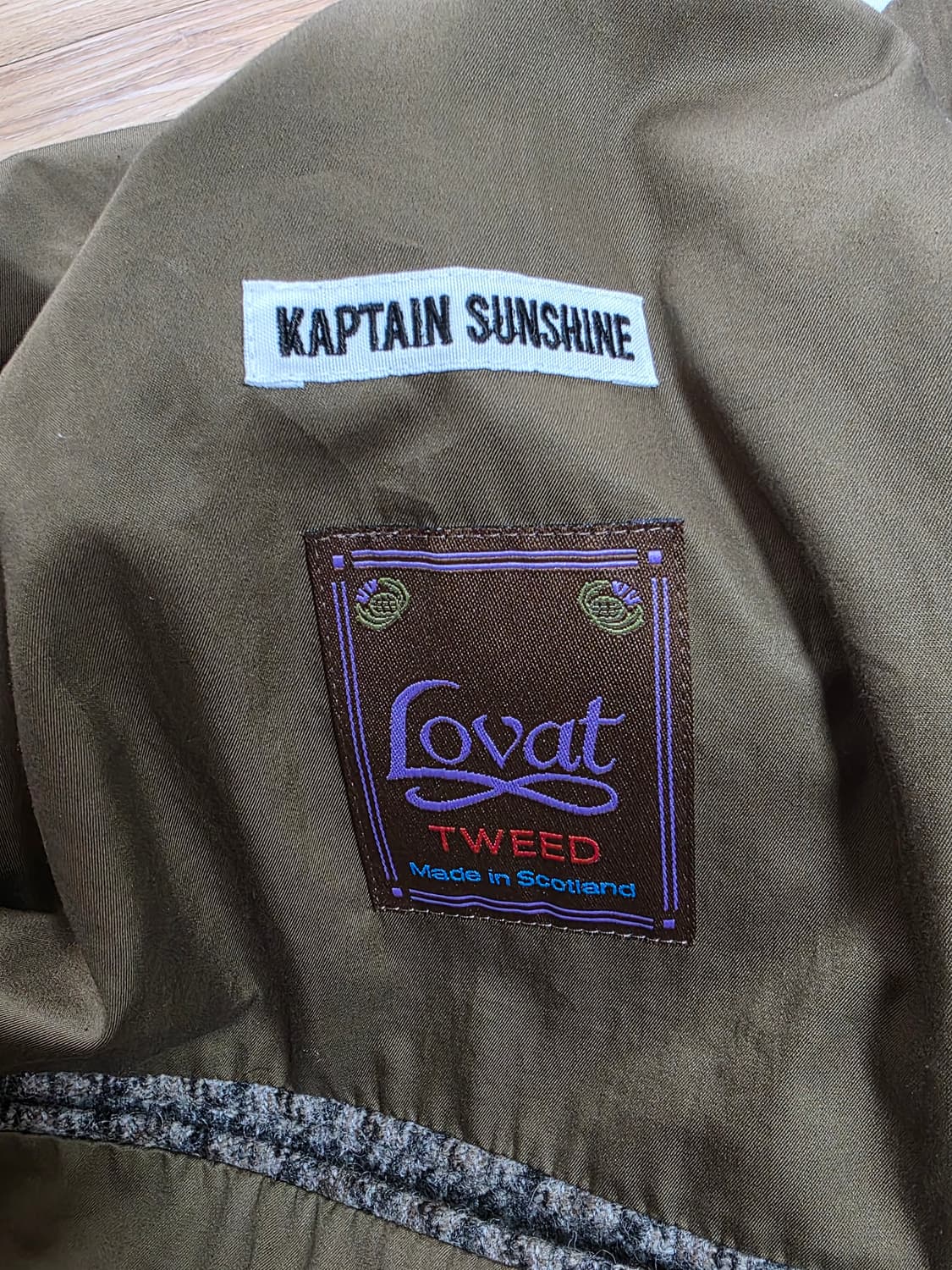 42size택포195만)23fw캡틴선샤인 워커코트 건클럽체크 로밧트위드 상품이미지9