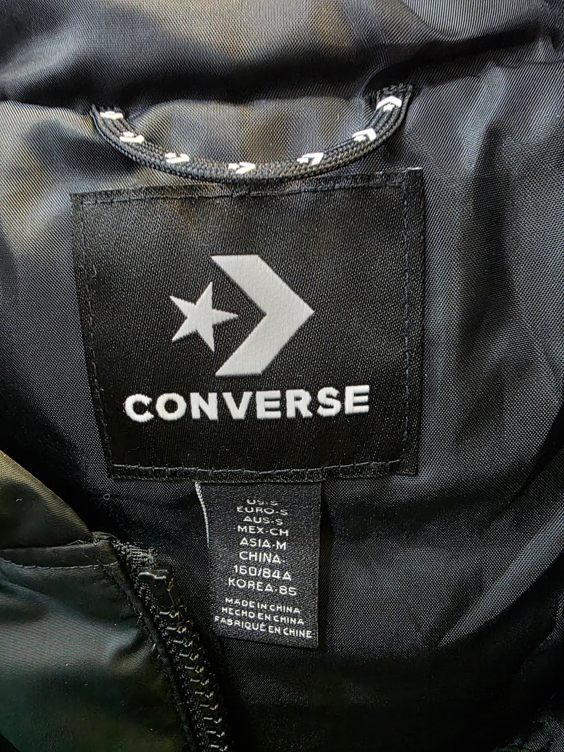 컨버스 여성 숏 덕다운 후드 패딩 조끼 상품이미지3