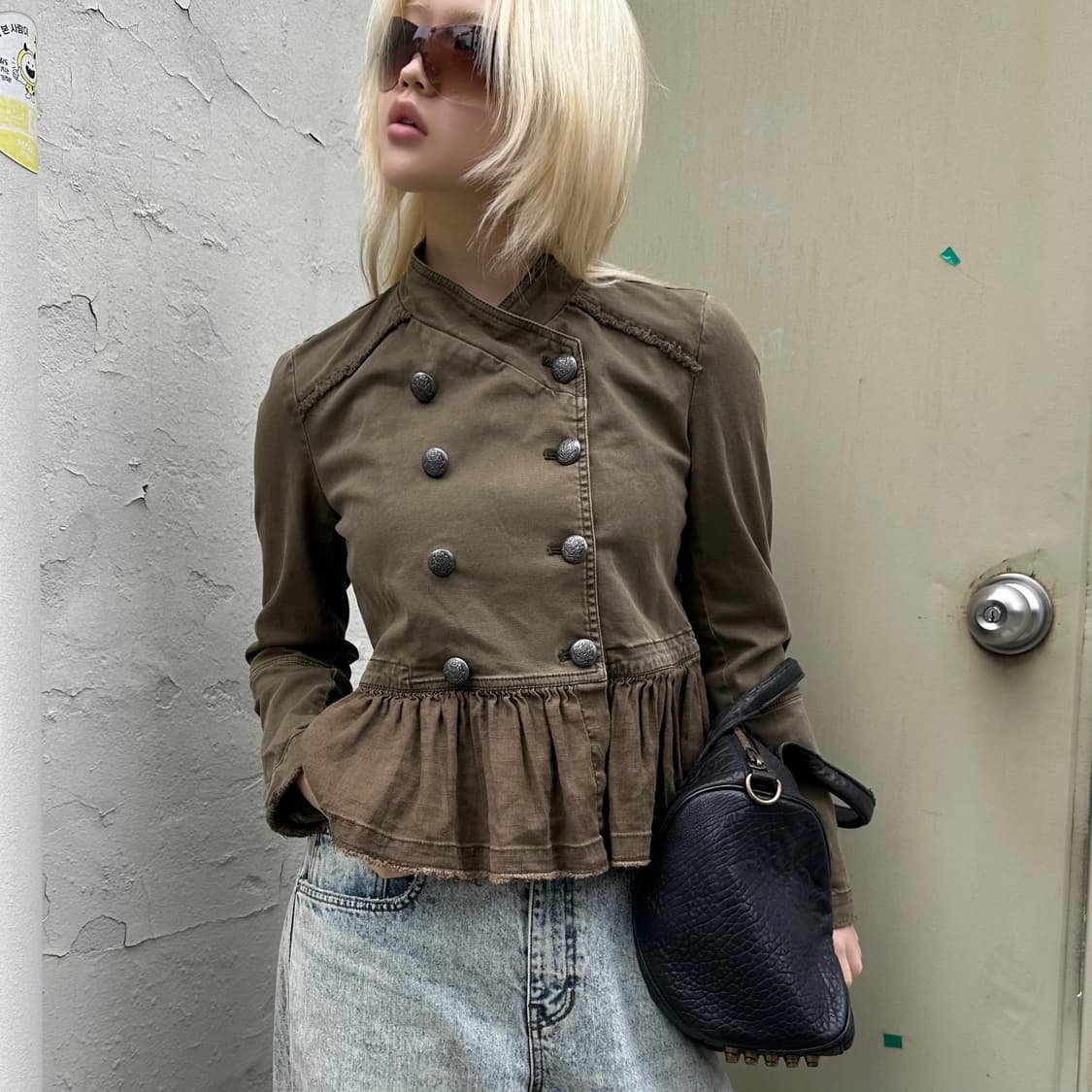 00s 프리피플 라이트웨이트 러플 나폴레옹 자켓 상품이미지1