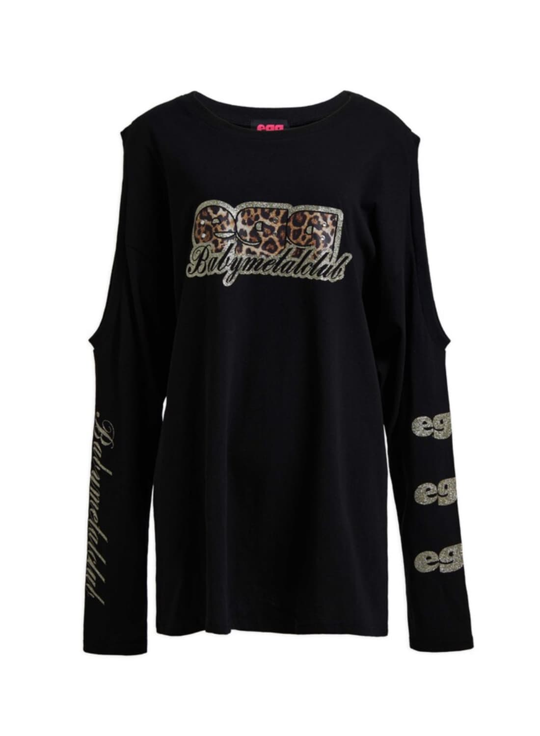 베이비메탈클럽 egg 트윙클 컷 롱슬리브 블랙 상품이미지2