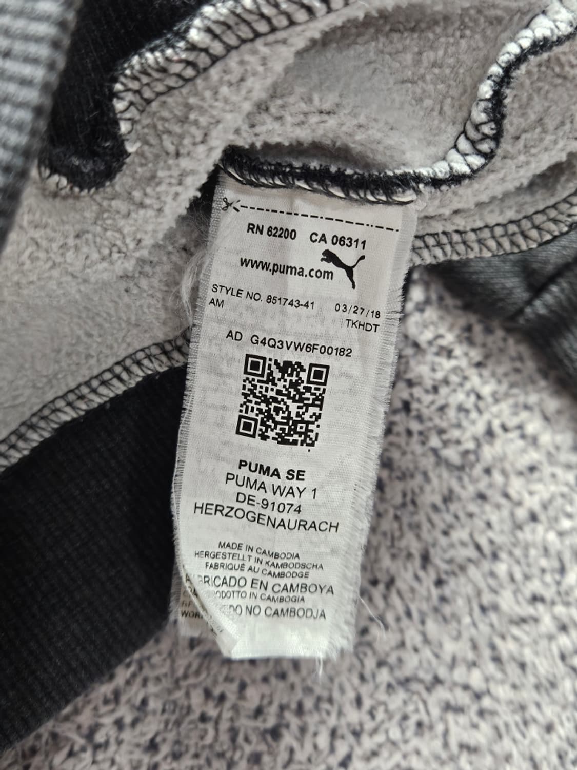 PUMA 다잉 워시드 커스텀 스웻 후드 티셔츠 ( S ) / 10944 상품이미지9