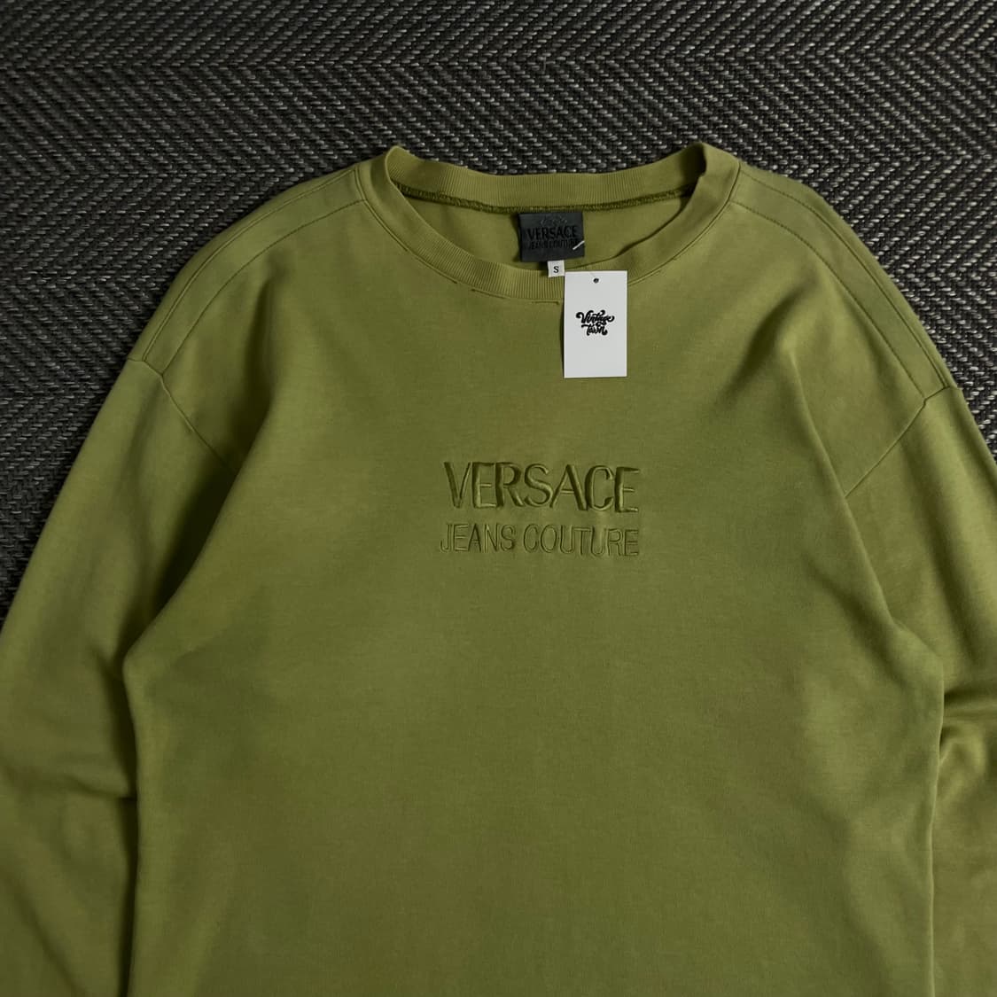 90s 베르사체 메두사 빅로고 아카이브 롱슬리브o 3640 상품이미지4