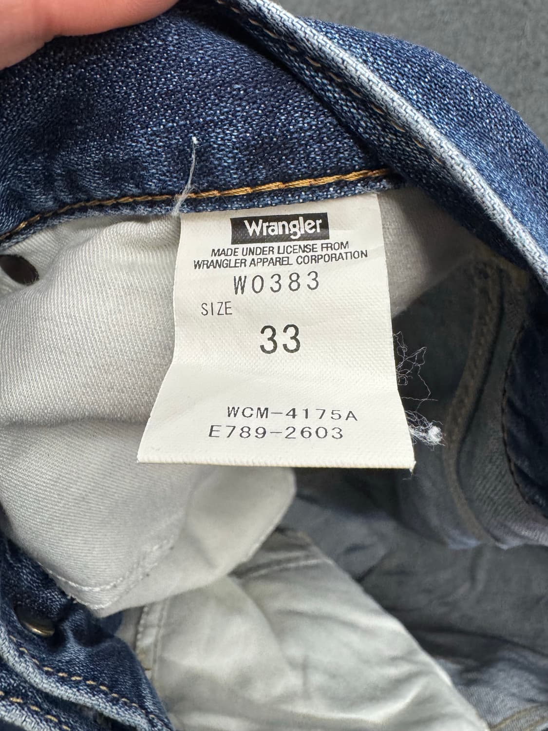 33)랭글러 W0383 빈티지 워싱 데님팬츠 상품이미지5