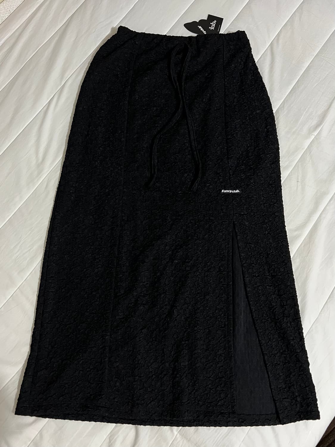 네스티팬시클럽 링클 슬릿 롱스커트 상품이미지3