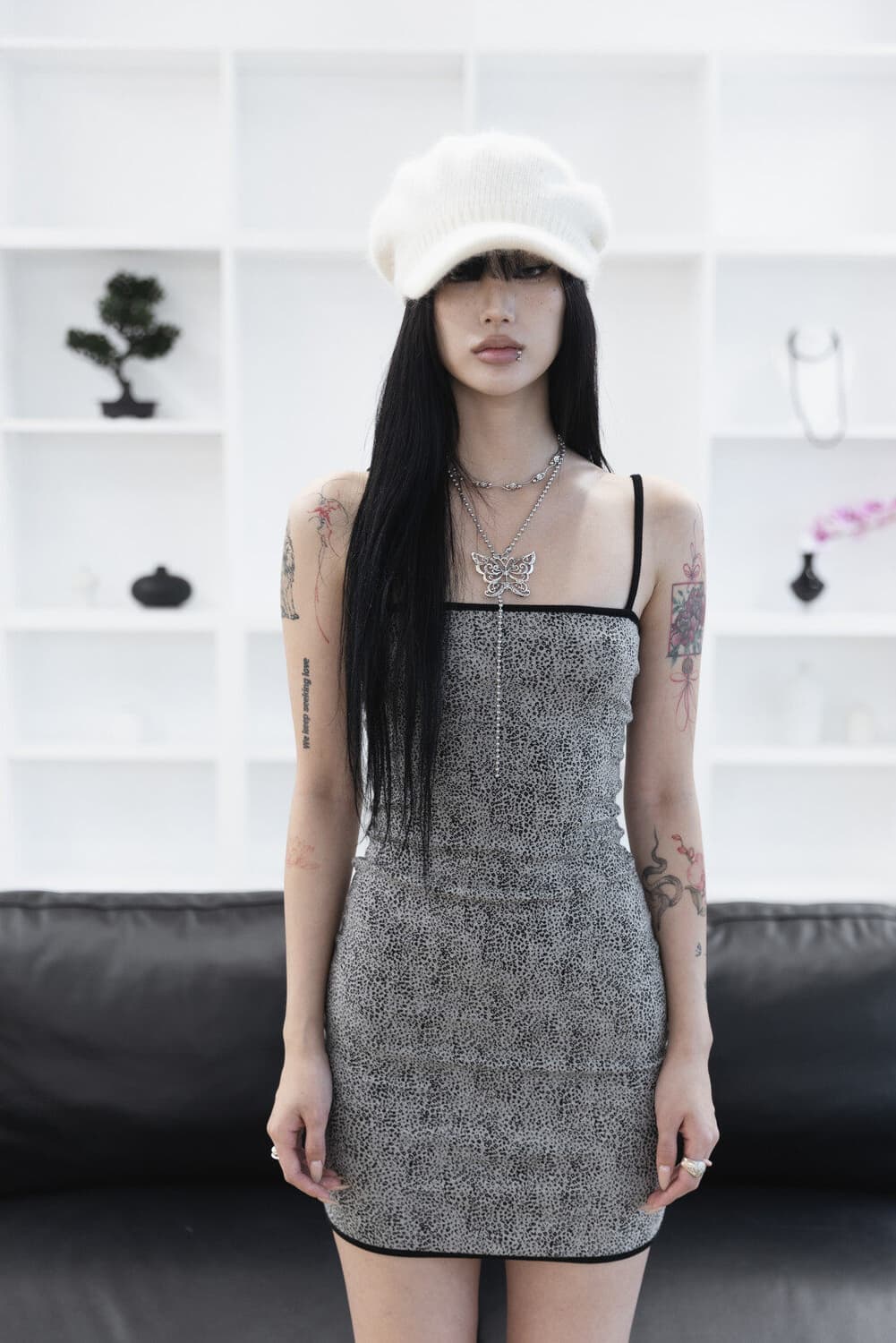 [Sepia] Angora fur cap 상품이미지5