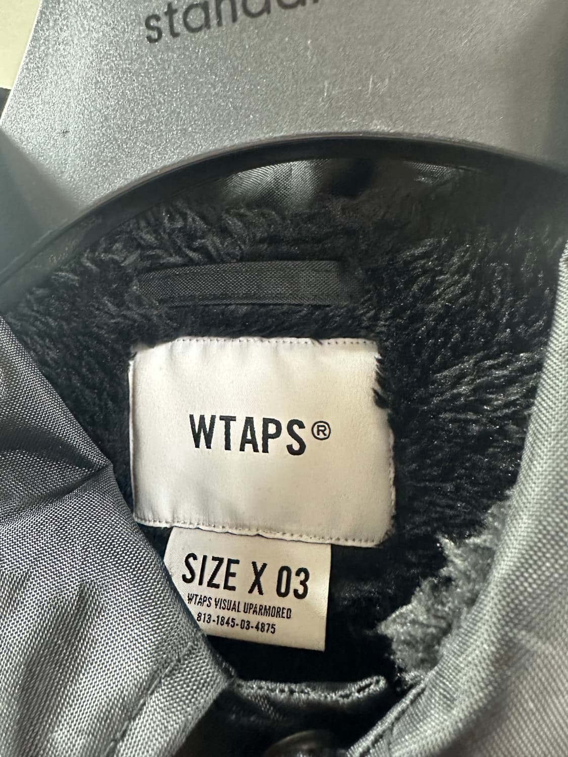 최종가격 더블탭스 보아 옥스포드 코치자켓 블랙 3사이즈 상품이미지5