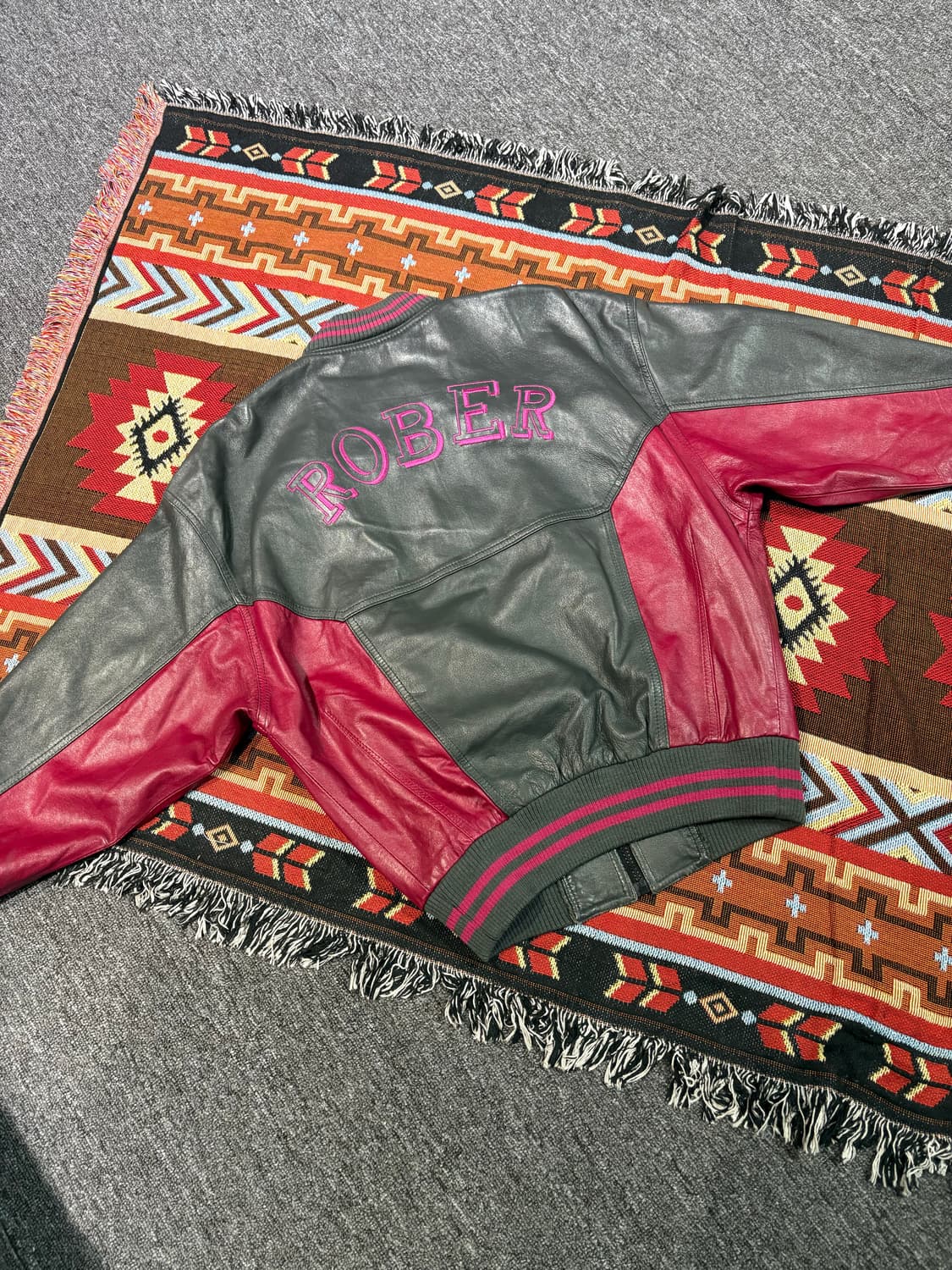 빈티지 ROBER 양가죽 봄버자켓 상품이미지7