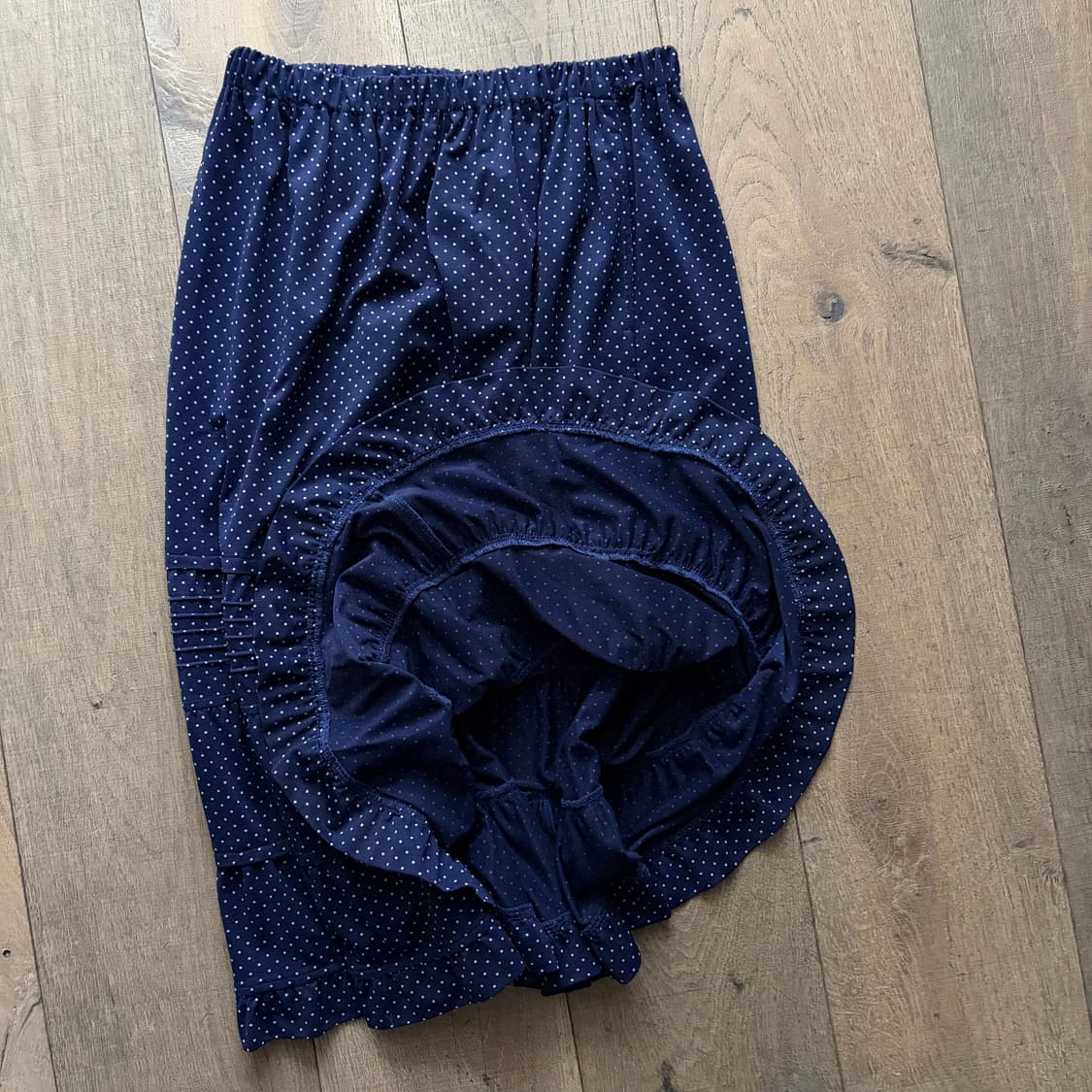 Dot Tiered Shirring Skirt 상품이미지3