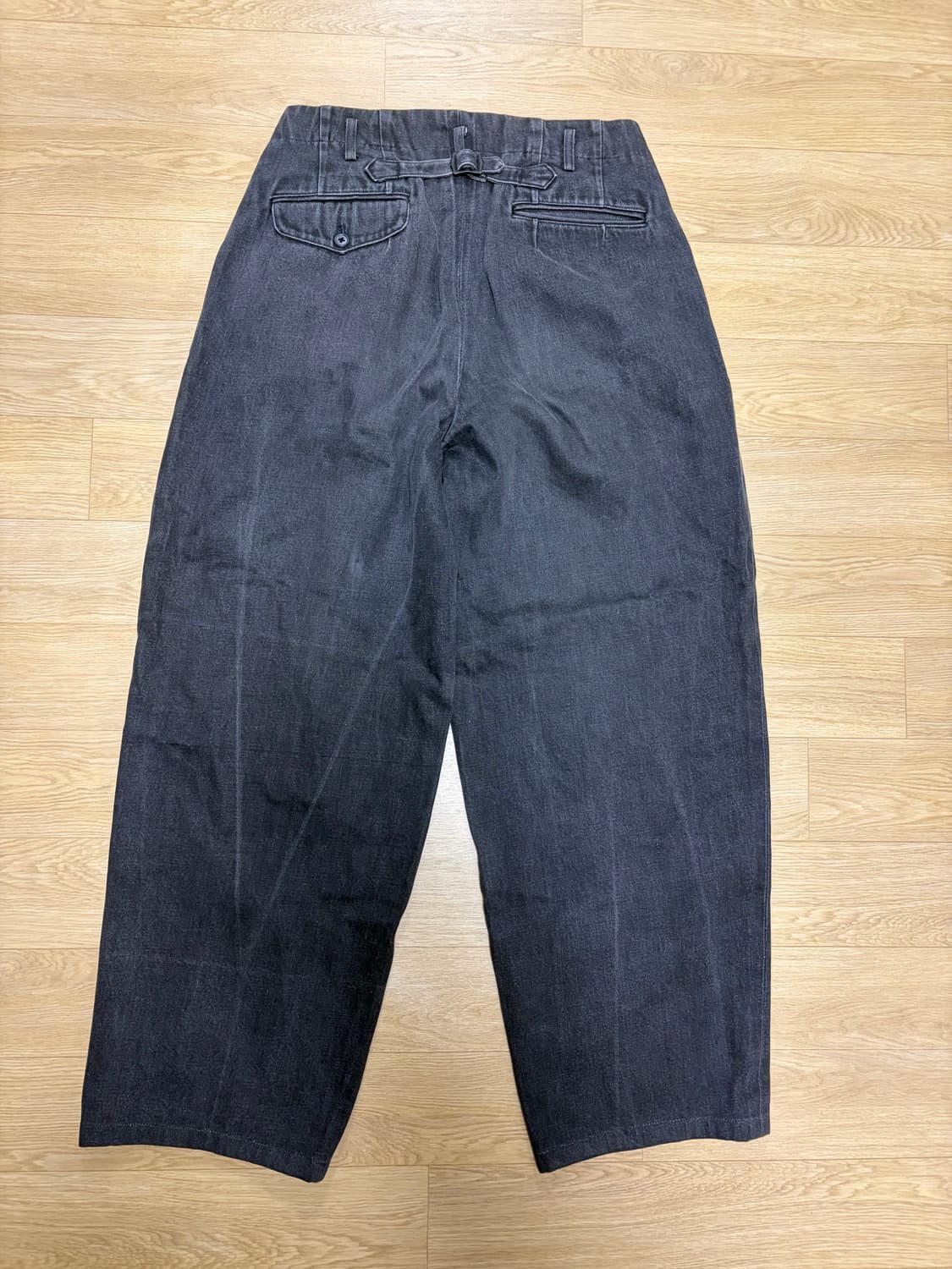요지야마모토 와이즈포맨 데님투턱팬츠 상품이미지2