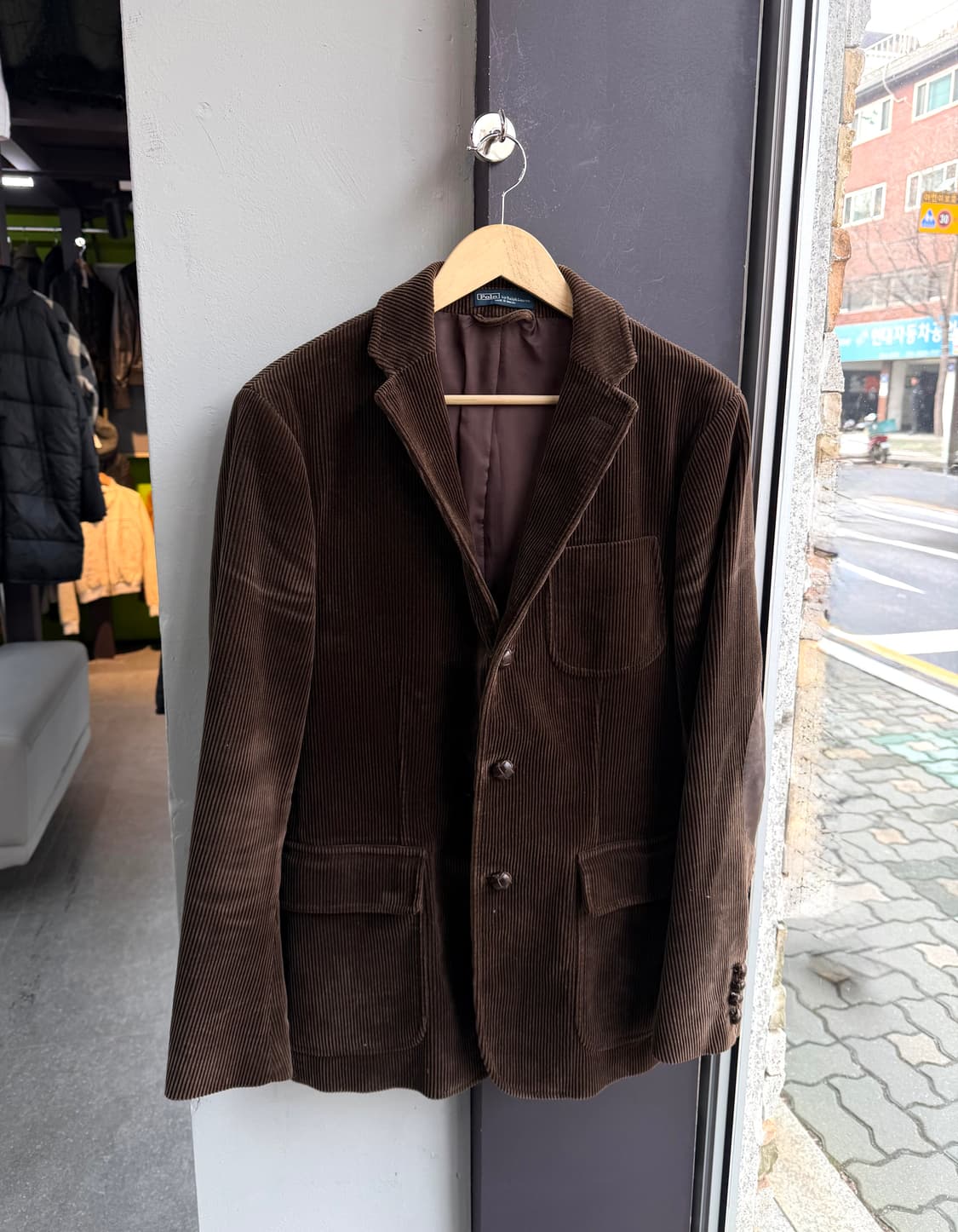 .42R/ 폴로랄프로렌 1999S 코듀로이 엘보패치 자켓 상품이미지2