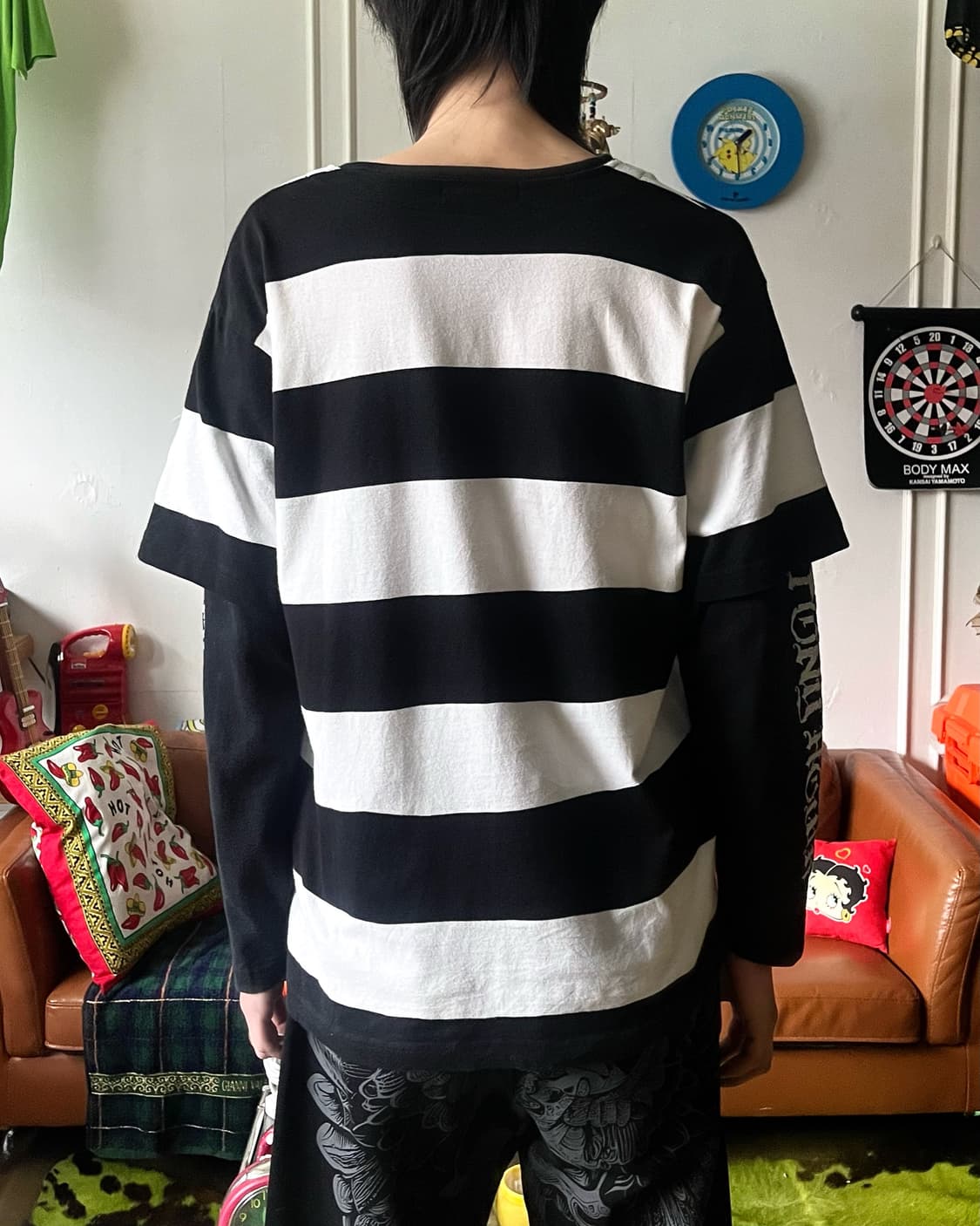 90-00s Tony Hawk Lace-up Layered Sleeve 상품이미지3