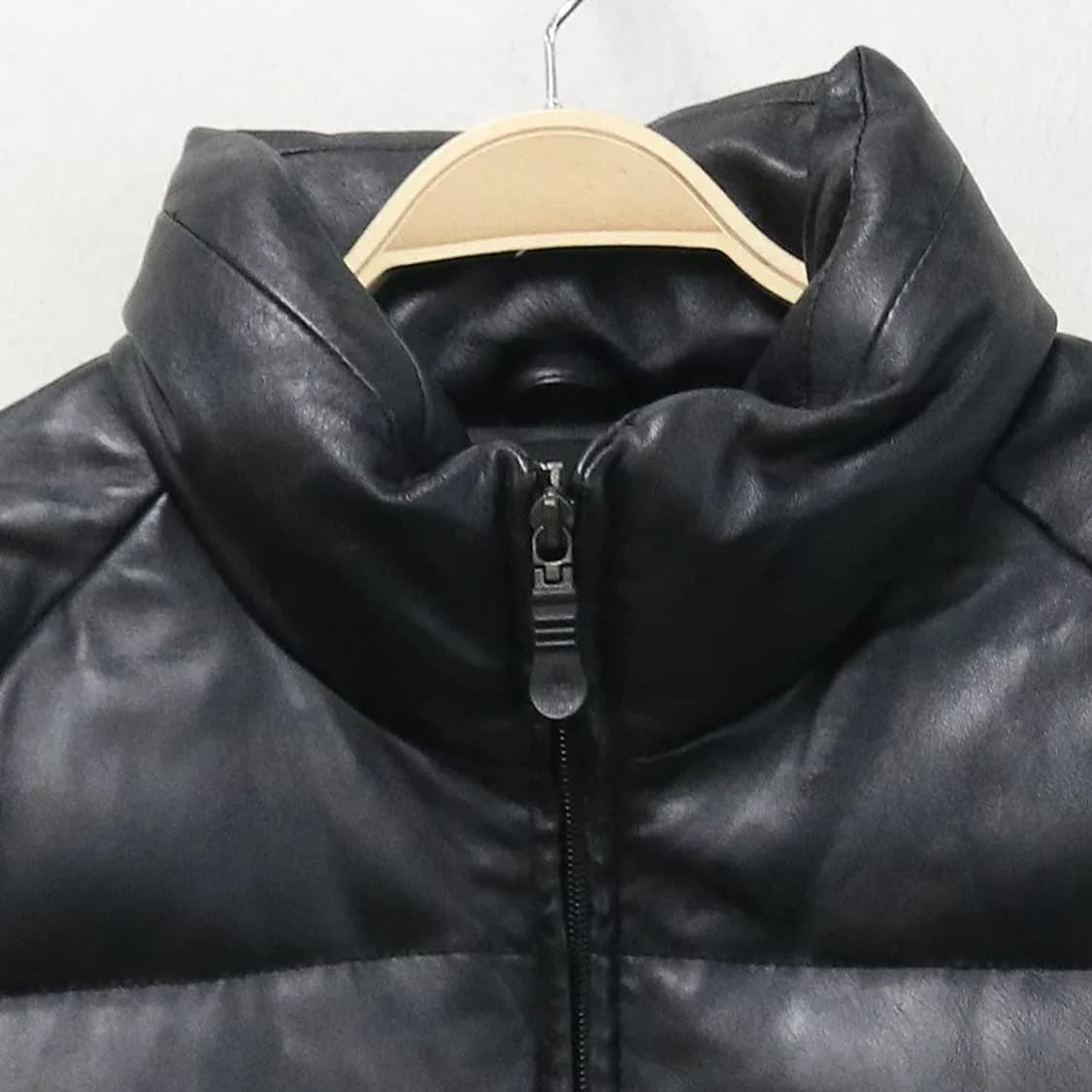 퍼스트다운  가죽 다운 패딩 61660 상품이미지3