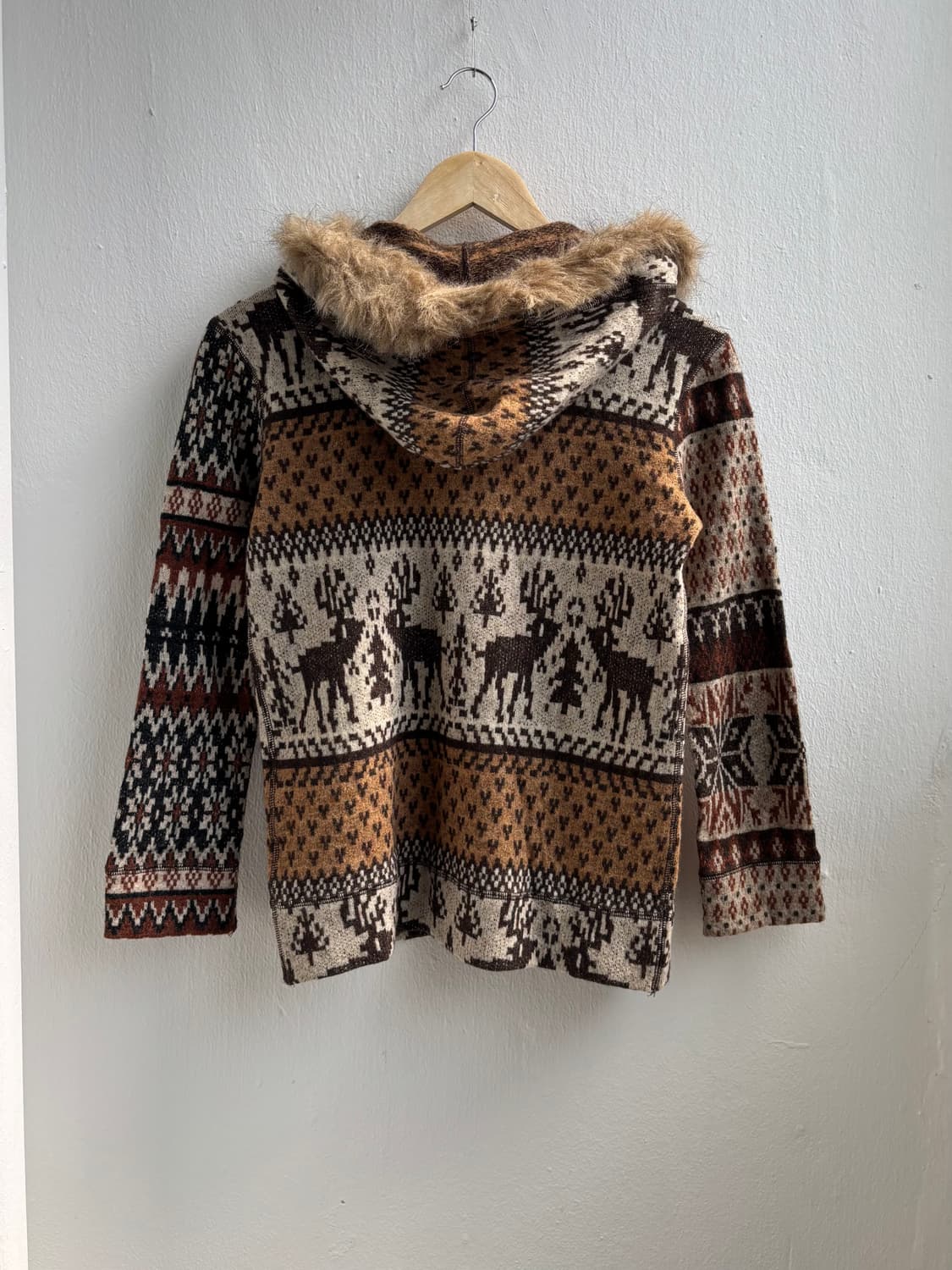 Japanese Vintage Nordic Fur Hood Zip-Up 상품이미지3