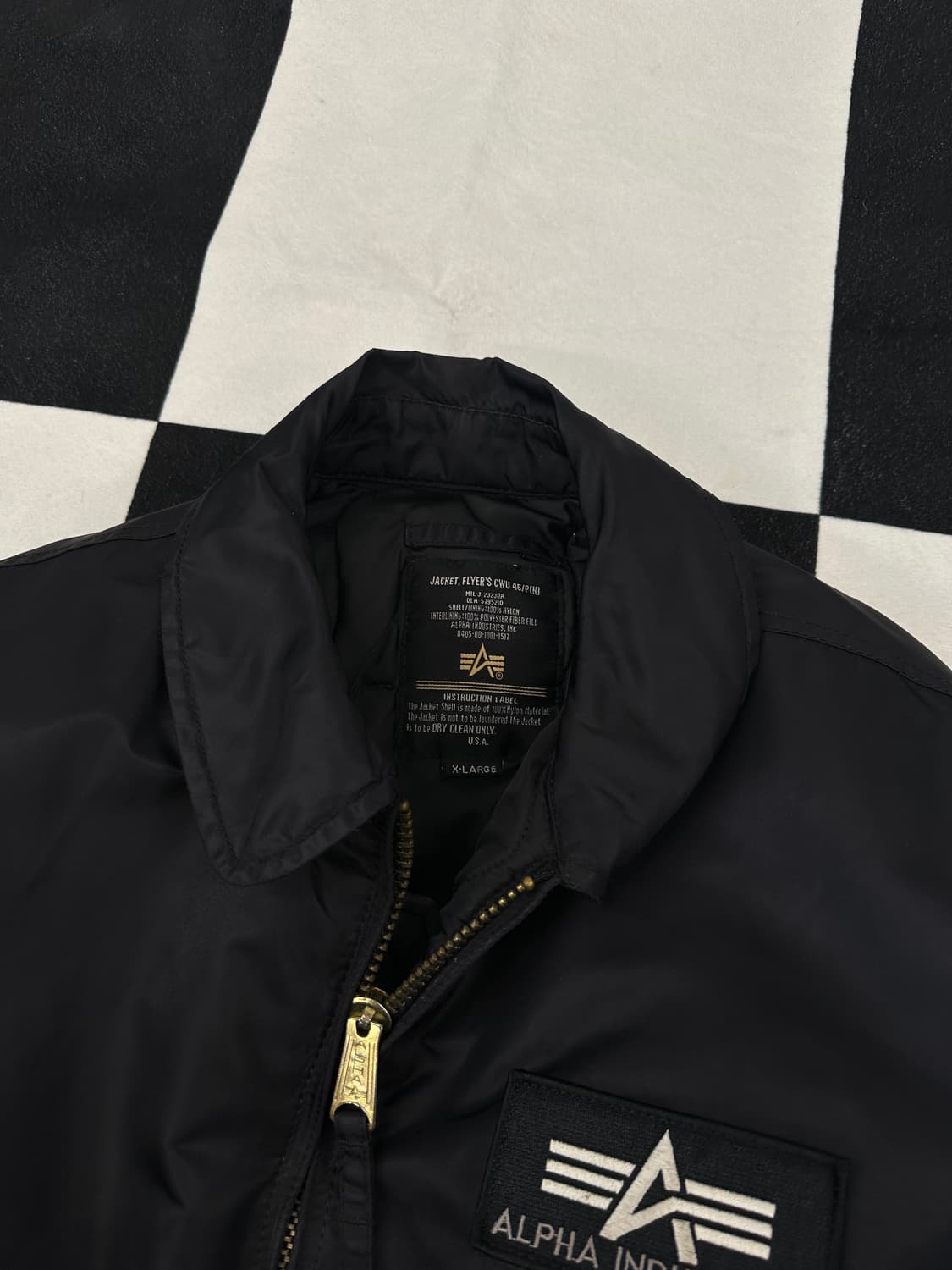 CWU ma-1 (XL) 블랙 자켓105-110 상품이미지5