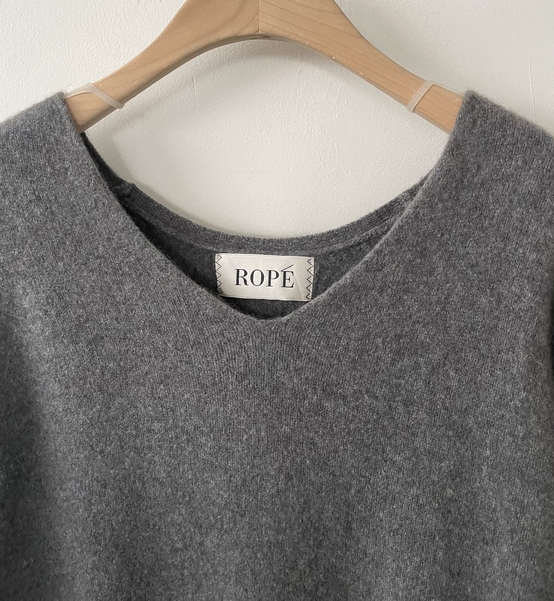 vintage gray-brown v neck wool knit 상품이미지2