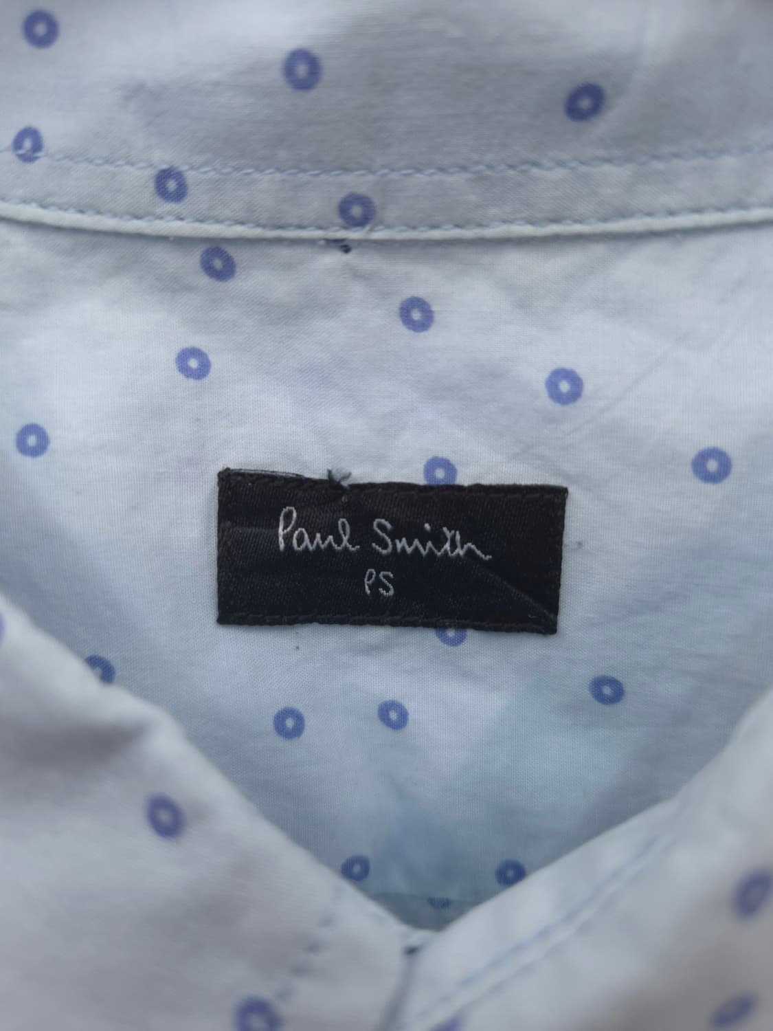 폴스미스 하늘색 도트 긴팔 셔츠 XL 상품이미지2