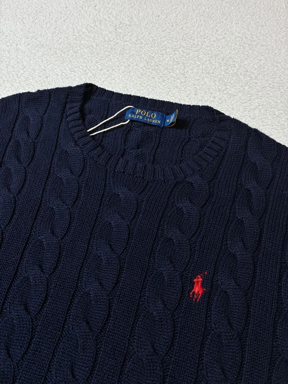 폴로 랄프로렌 큐알 신형 꽈배기 코튼 니트 PN7998 상품이미지4