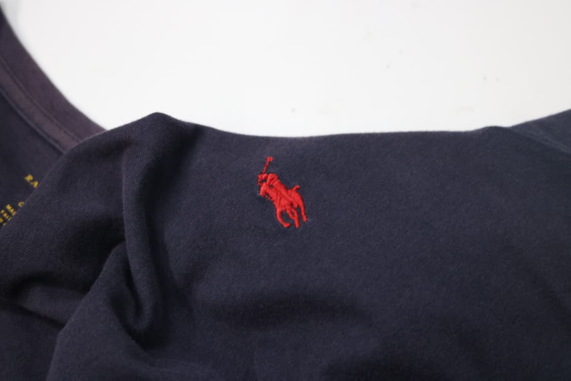 폴로 랄프로렌 레드 포니 네이비 반팔티셔츠 (M) 상품이미지6