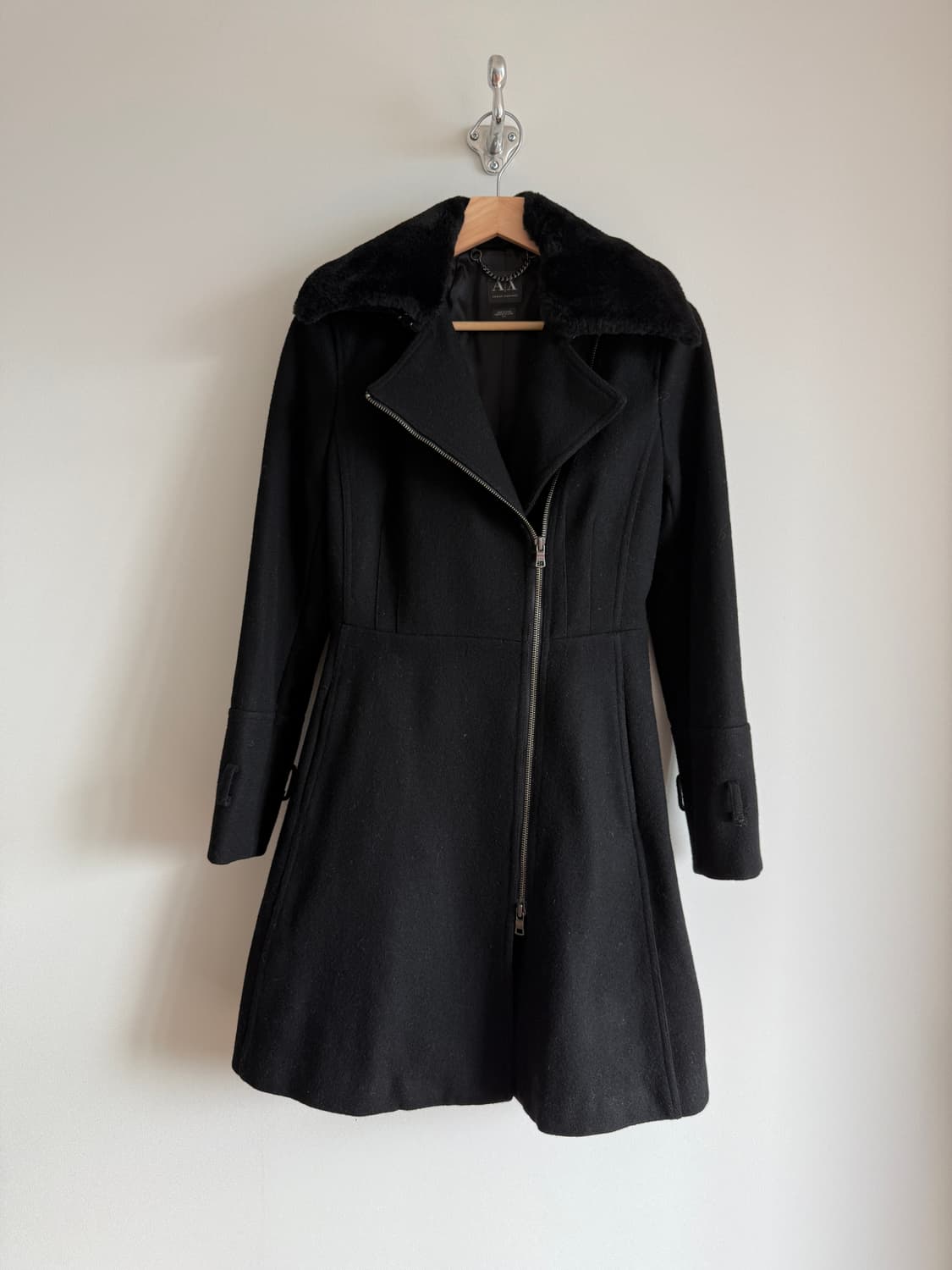 아르마니 익스체인지 라이더 코트(카라퍼 탈부착 가능) 상품이미지1