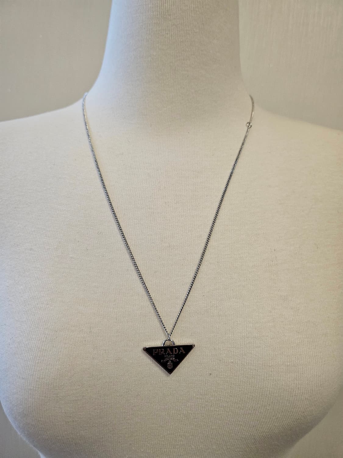 프라다 업사이클링 체인 목걸이 블랙 상품이미지7