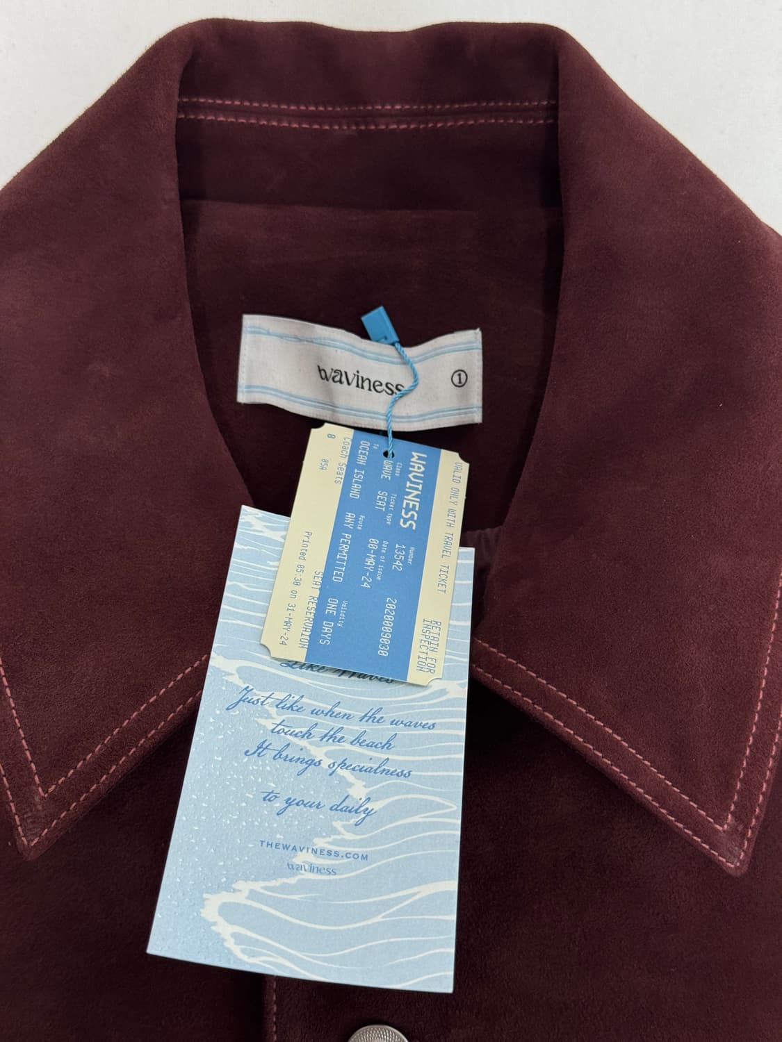 웨이비니스 / 스틸 크롭 스웨이드 트러커 자켓 / 1 상품이미지3