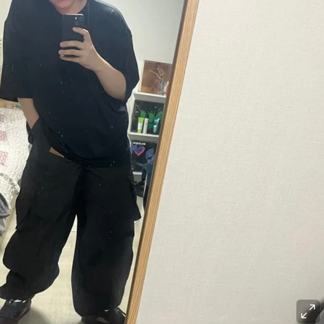 이스트서비스샵 맥시멀 벌룬 카고 팬츠 더티블랙 44 상품이미지6