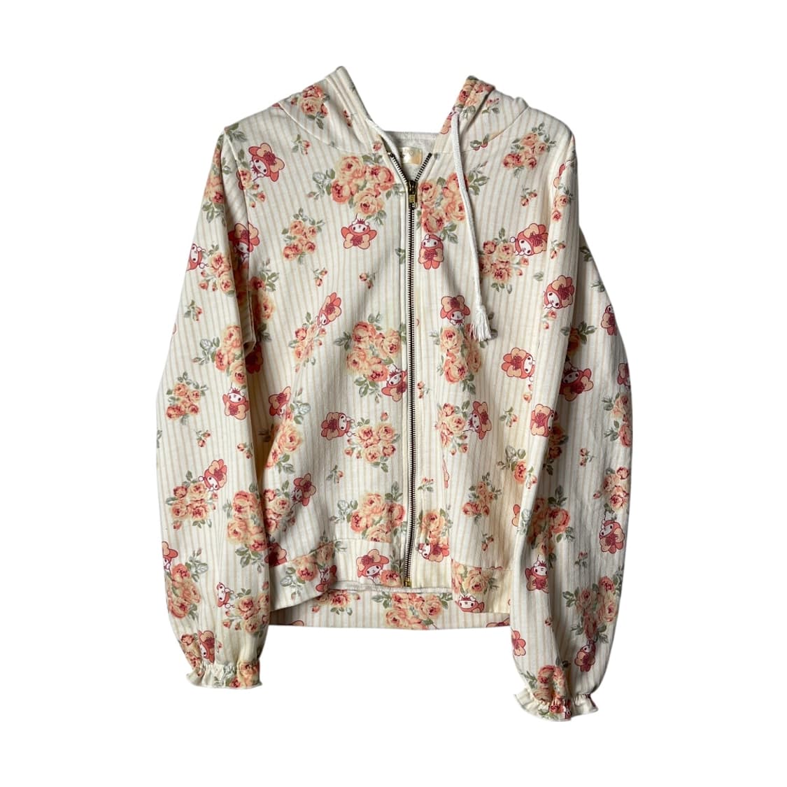 [Lizmelo] 리즈리사 x 마이멜로디 플라워 후드집업 상품이미지1