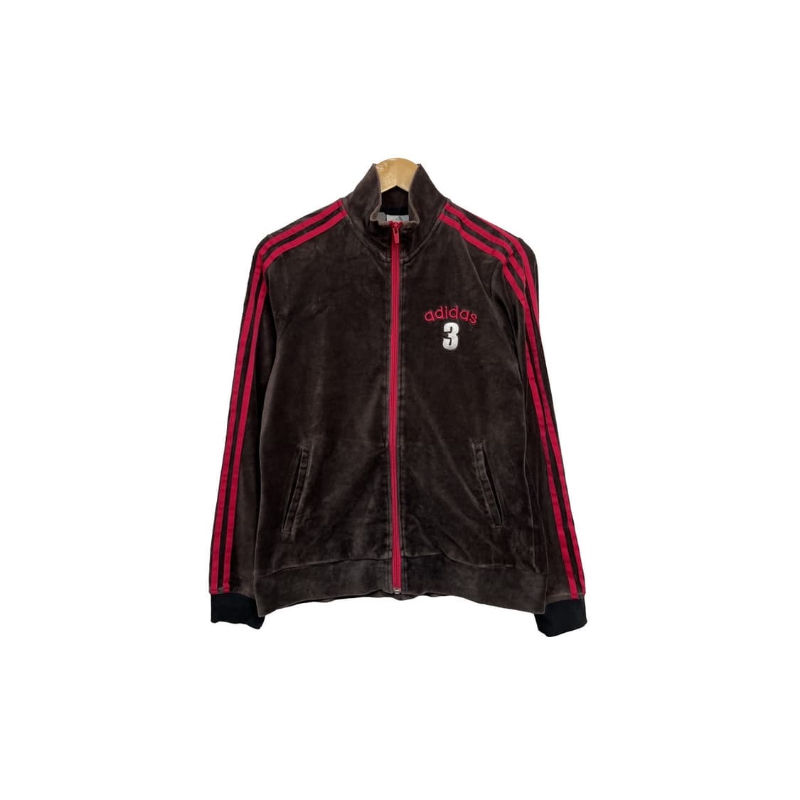 아디다스 Y2K 벨루아 브라운 핑크 트랙 져지 상품이미지1