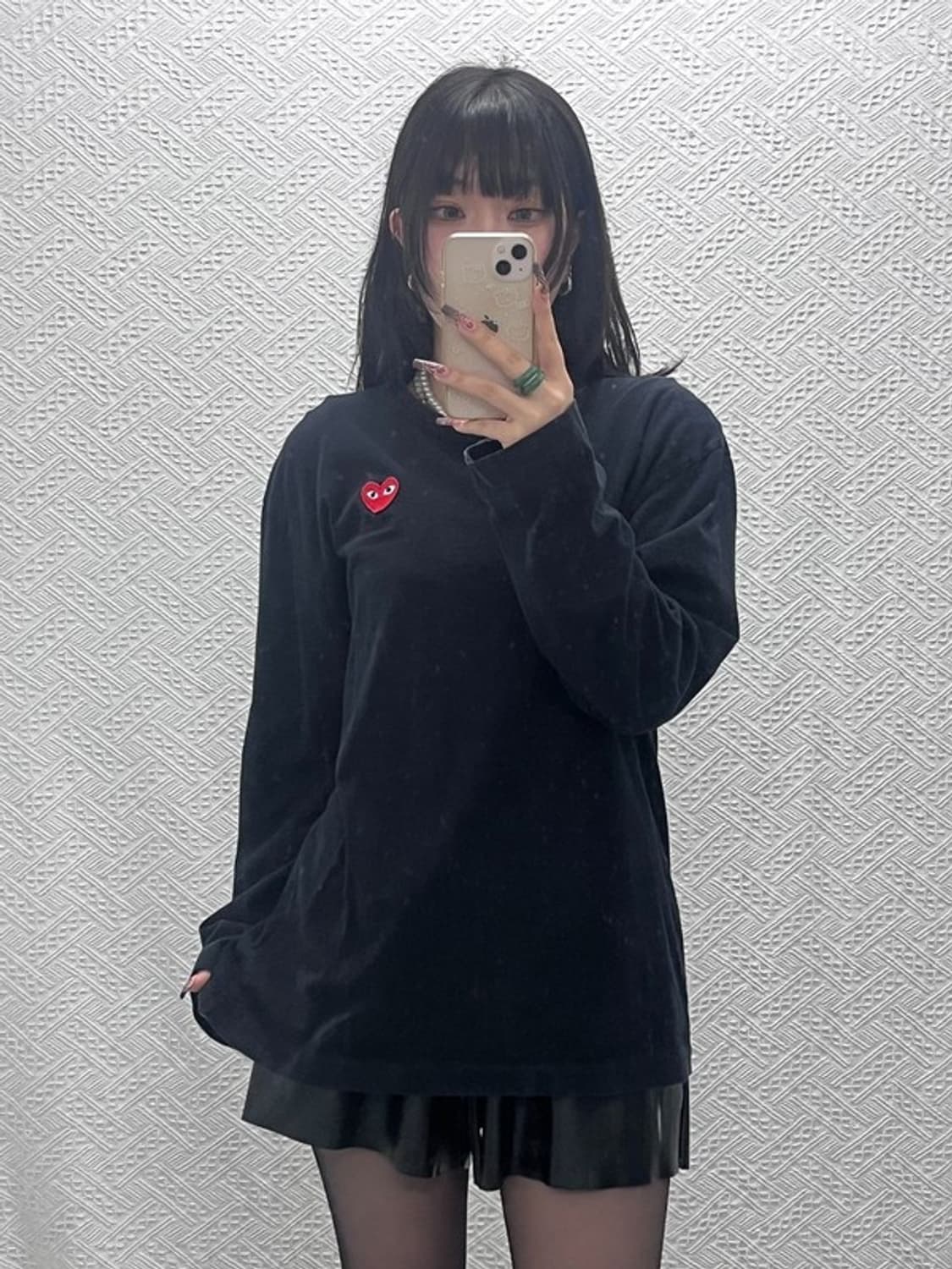 꼼데가르송 빈티지 플레이 하트와펜 긴팔티 XXL C11854 상품이미지2